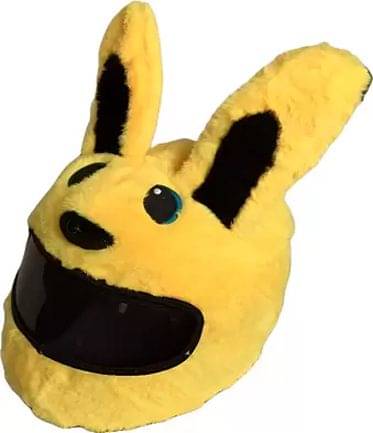 HELLOBEAR Bunny helmet cover for bike riders Birthday gift for boys - 42 cm (Yellow) HELLOBEAR Bunny helmet cover for bike riders Birthday gift for boys - 42 cm (Yellow)