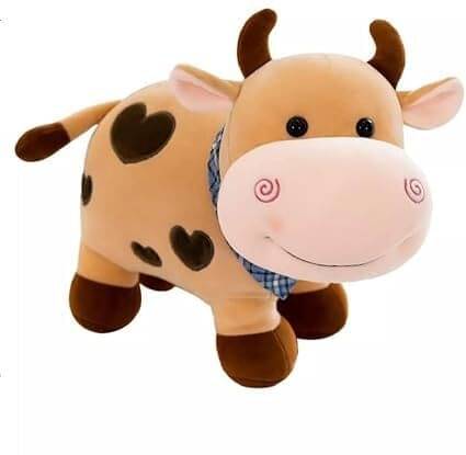 HELLOBEAR Combo Pack of 3 Milky Moo Cow Plush Toy Stuffed Animal Gifts for Kids/Girls - 28 cm (Multicolor) HELLOBEAR Combo Pack of 3 Milky Moo Cow Plush Toy Stuffed Animal Gifts for Kids/Girls - 28 cm (Multicolor)