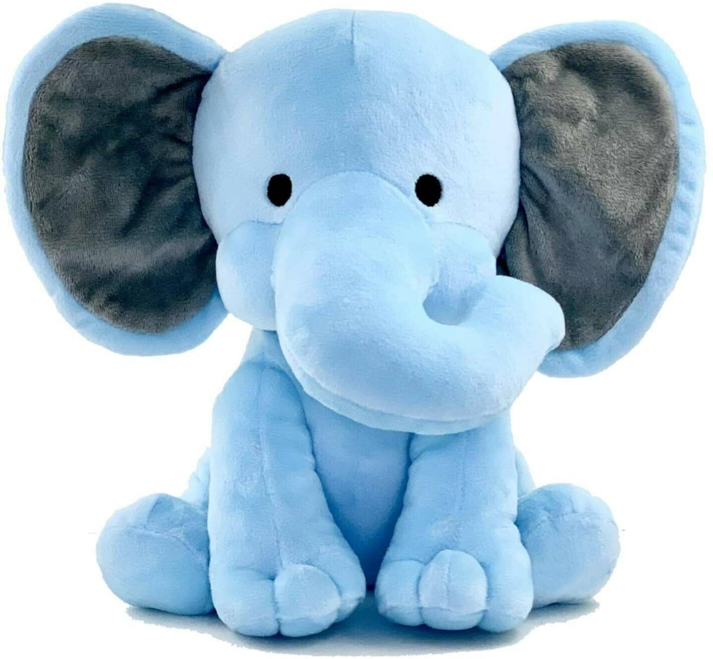 HELLOBEAR Elephant Sitting Plush Soft Toy Cute Kids Animal Home Decor Boys/Girl - 30 cm (Blue) HELLOBEAR Elephant Sitting Plush Soft Toy Cute Kids Animal Home Decor Boys/Girl - 30 cm (Blue)
