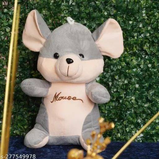 HELLOBEAR Premium Quality Grey Mouse Stuffed Toy For Kids - 15 inch (Brown) HELLOBEAR Premium Quality Grey Mouse Stuffed Toy For Kids - 15 inch (Brown)