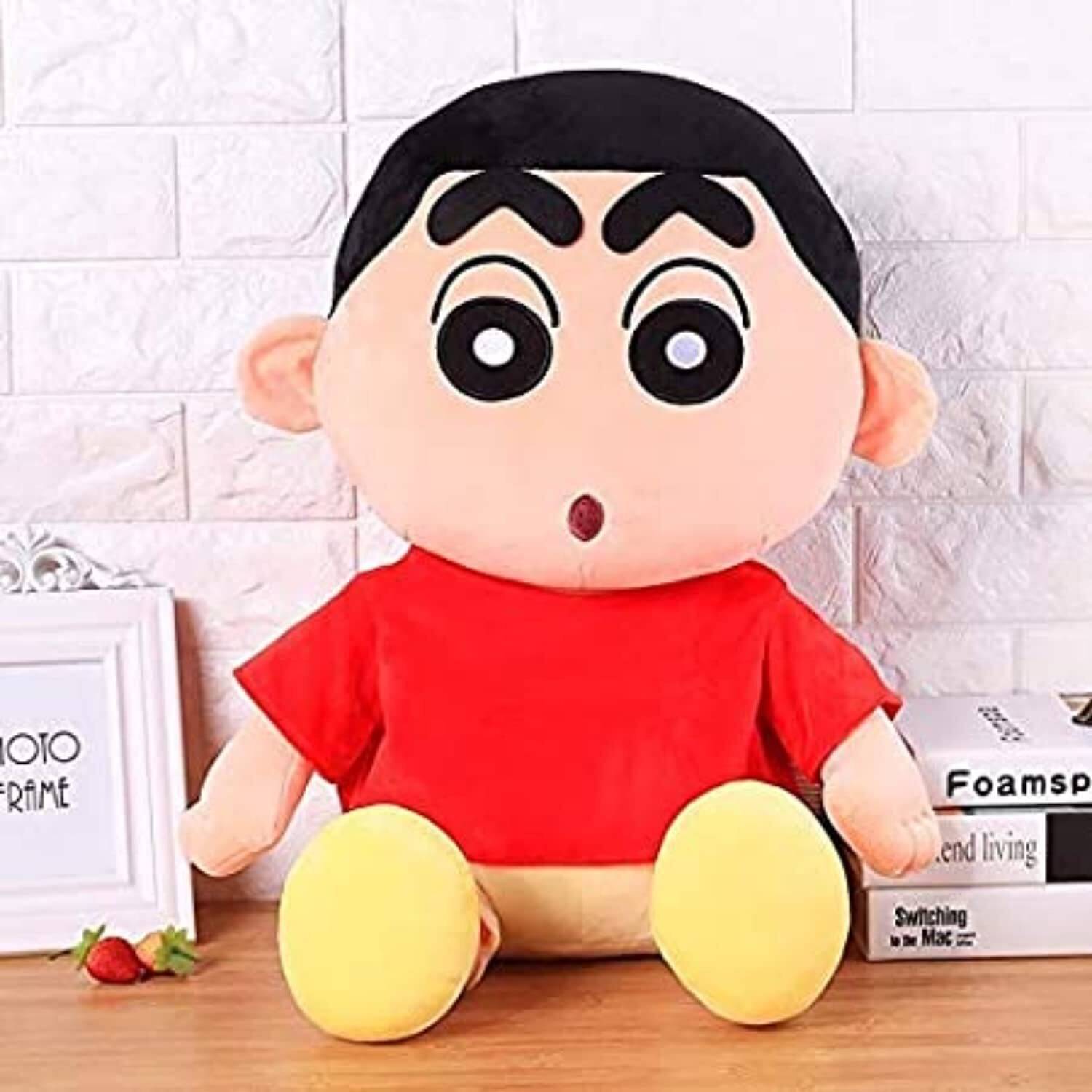     			HELLOBEAR Shinchan Plush Soft Toy Cartoon Character Stuffed Doll for Kids  - 25 cm (Multicolor)