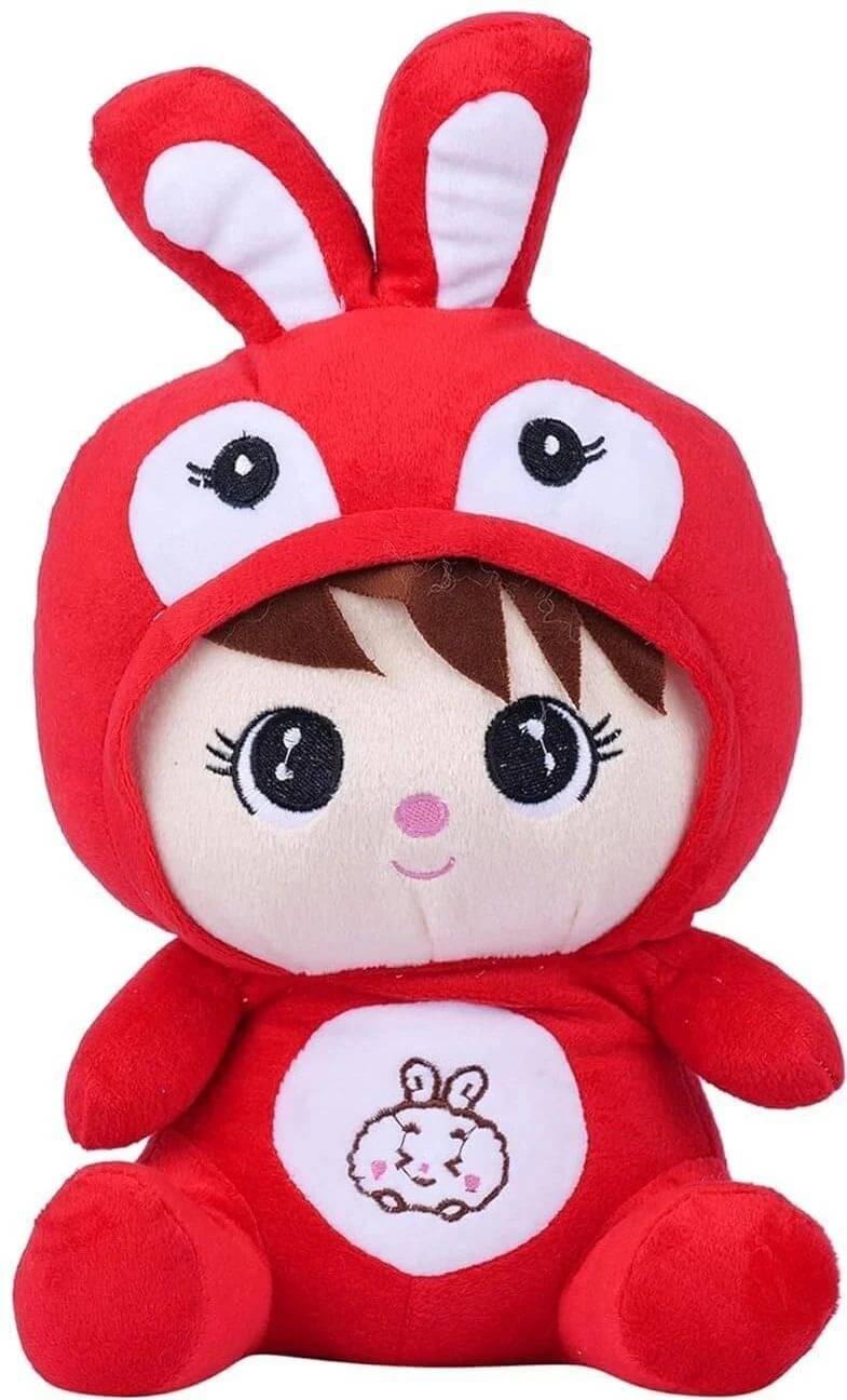 HELLOBEAR Soft Plush Doll Toy Pink Bunny Rabbit Teddy Bear Gift for Kids/Girls/Adults - 25 cm (Red) HELLOBEAR Soft Plush Doll Toy Pink Bunny Rabbit Teddy Bear Gift for Kids/Girls/Adults - 25 cm (Red)