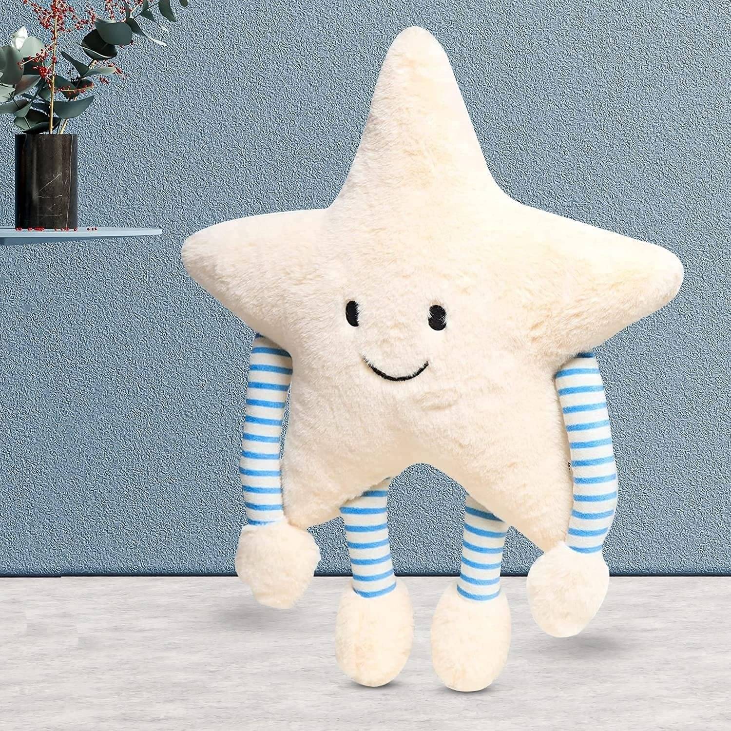     			HELLOBEAR Star Soft Pillow with Arm & Leg, Stuffed Toy  - 12 cm (Blue)
