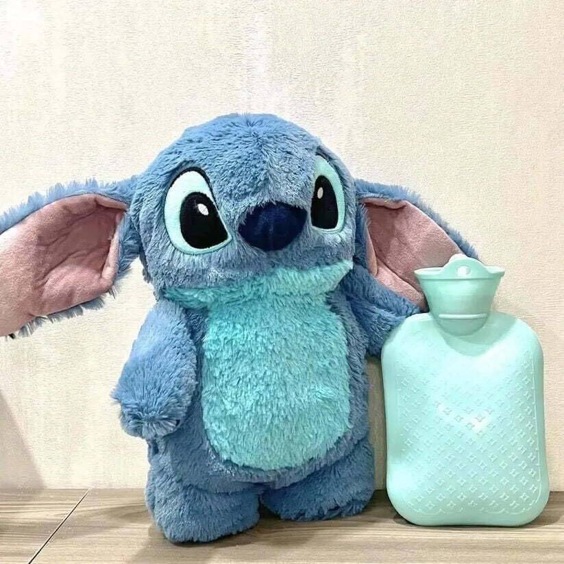HELLOBEAR Stitch Cartoon Teddy Bear Gray with Integrated Hot Water Bag - 30 cm (Grey) HELLOBEAR Stitch Cartoon Teddy Bear Gray with Integrated Hot Water Bag - 30 cm (Grey)