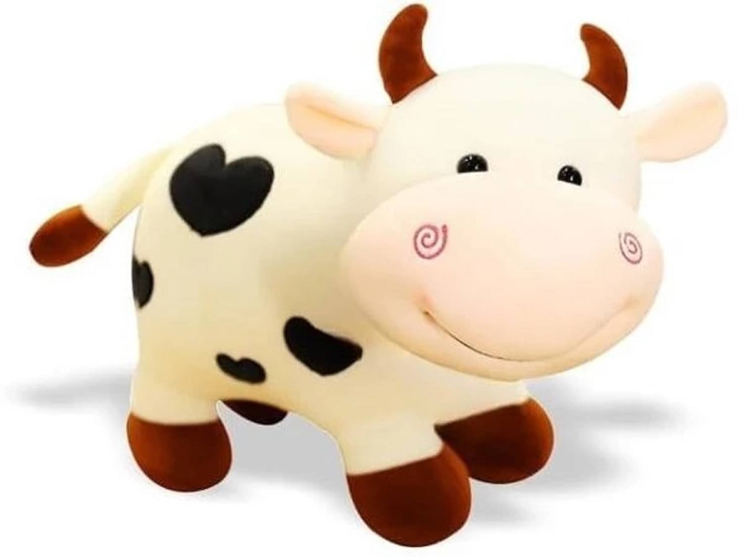 HELLOBEAR White Milky Cow Plush Toy Stuffed Animal Kawaii Birthday Gifts for Kids/Girls - 28 cm (Multicolor) HELLOBEAR White Milky Cow Plush Toy Stuffed Animal Kawaii Birthday Gifts for Kids/Girls - 28 cm (Multicolor)