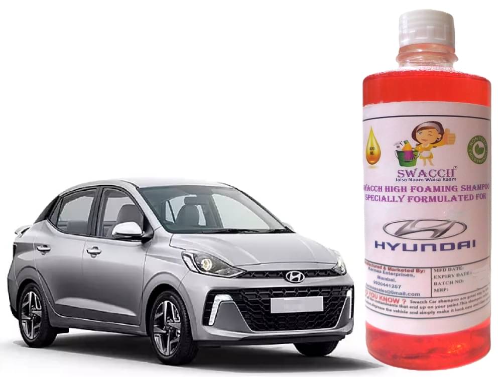 High Foaming Car Shampoo Formulated For Hyundai Aura I Non-Toxic Formula I Ph Balanced I Super Saver Pack I Premium Wax Formulation I Glossy & Shine I 500ml High Foaming Car Shampoo Formulated For Hyundai Aura I Non-Toxic Formula I Ph Balanced I Super Saver Pack I Premium Wax Formulation I Glossy & Shine I 500ml