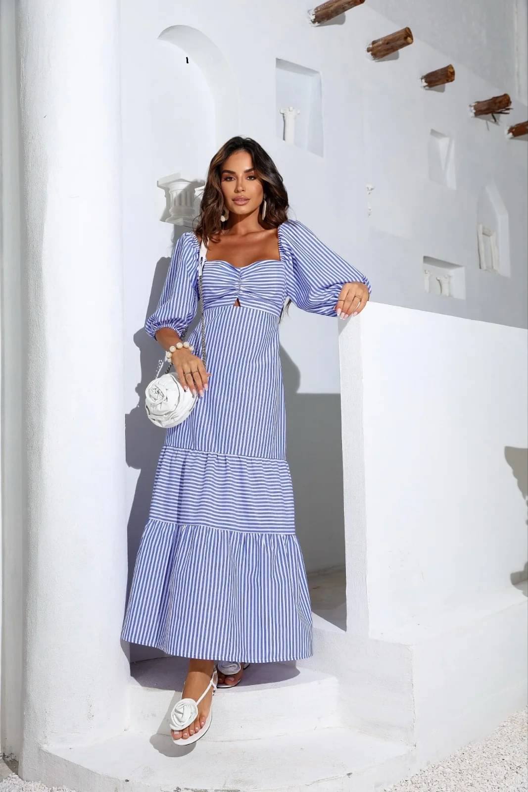 Honky Tonky Women Crepe Printed Fit & Flare Dress ( Blue )     			Honky Tonky Women Crepe Printed Fit & Flare Dress ( Blue )