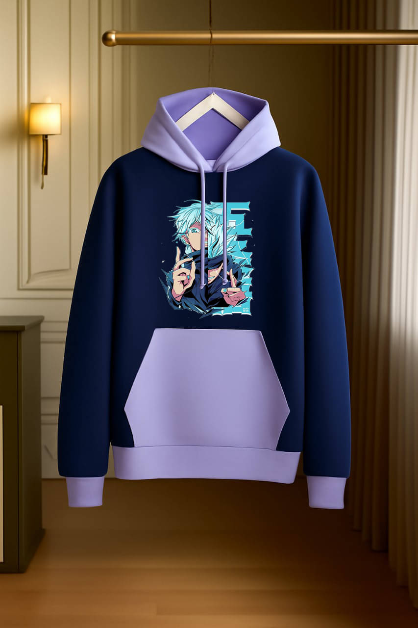     			Hype Thread Fleece Hooded Men's Sweatshirt - Navy ( Pack of 1 )