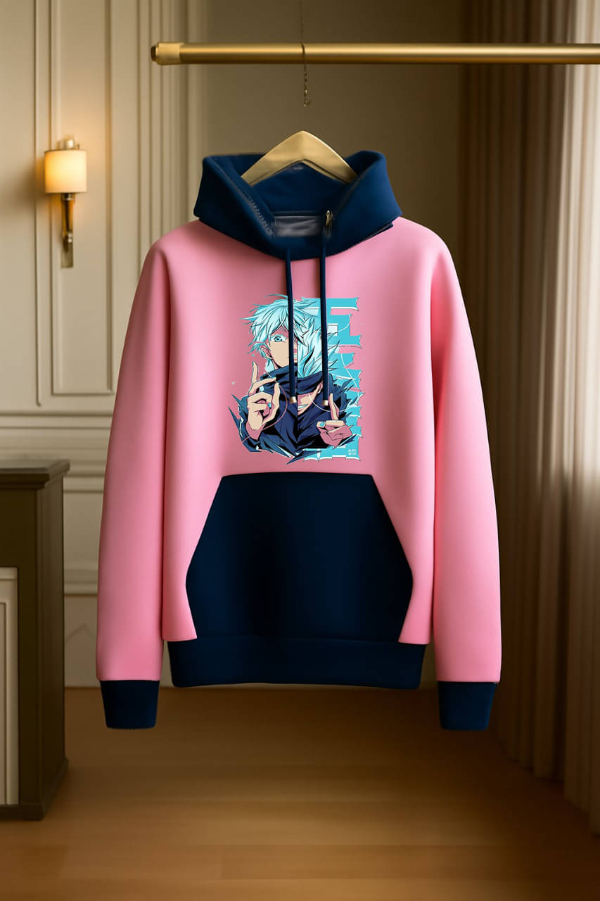 Hype Thread Fleece Hooded Men's Sweatshirt - Pink ( Pack of 1 ) Hype Thread Fleece Hooded Men's Sweatshirt - Pink ( Pack of 1 )