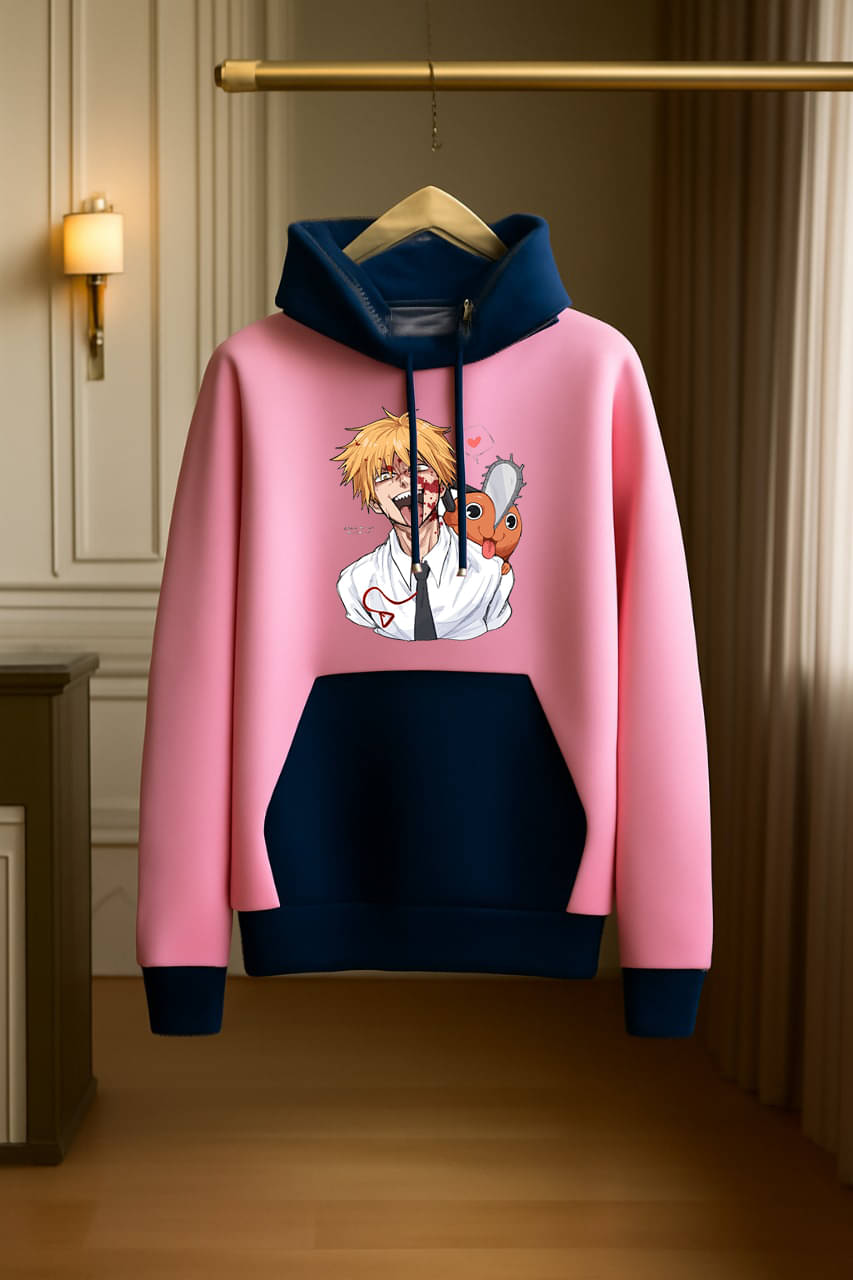 Hype Thread Fleece Hooded Men's Sweatshirt - Pink ( Pack of 1 )     			Hype Thread Fleece Hooded Men's Sweatshirt - Pink ( Pack of 1 )