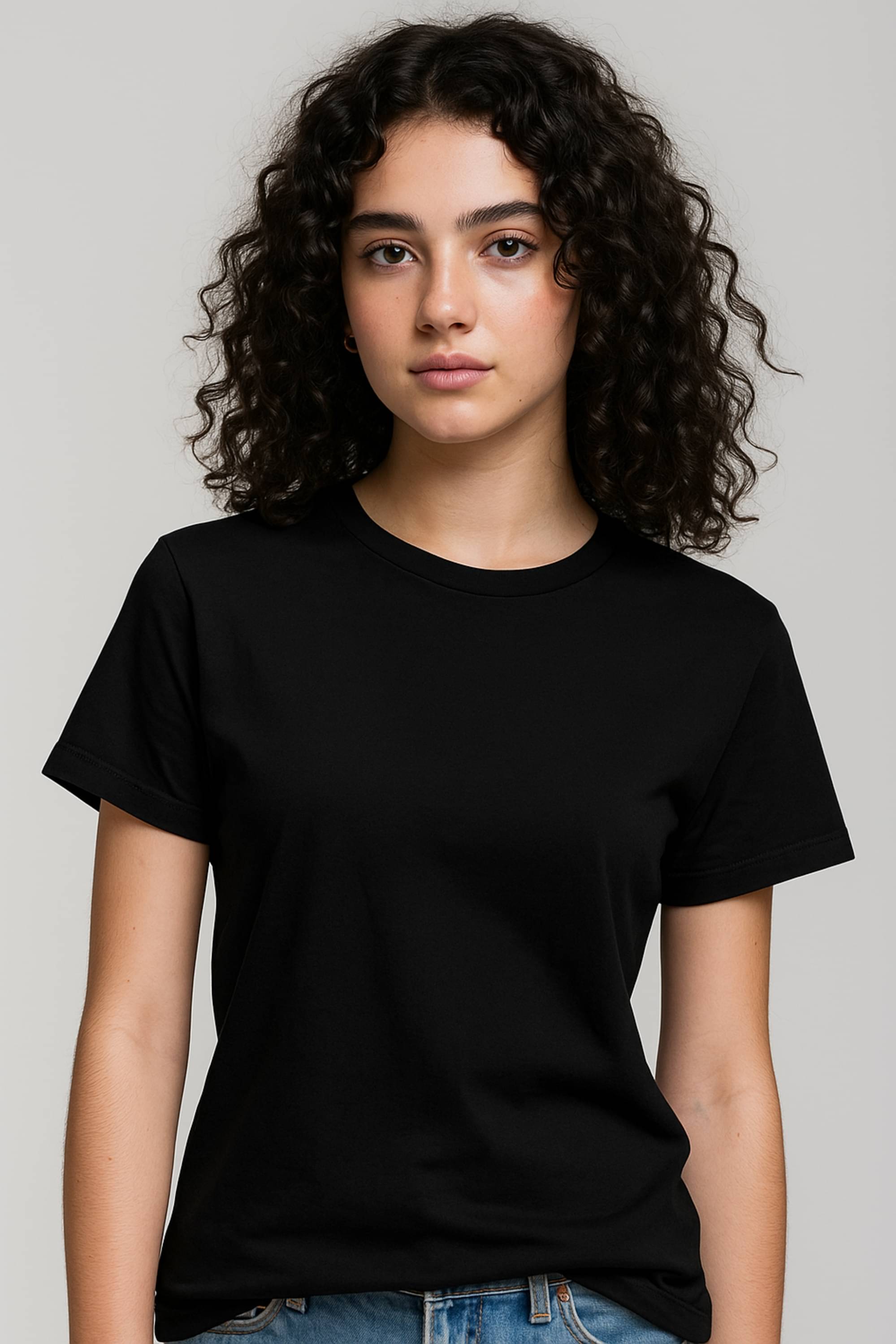     			Inner Element Pack of 1 Girls 100% Cotton T-Shirt ( Black )