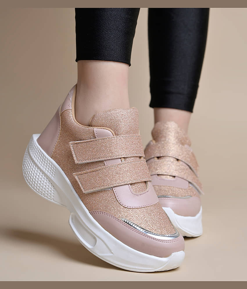 JM Looks Peach Women's Sneakers - Casual Shoes | Buy online on ZillyBuy