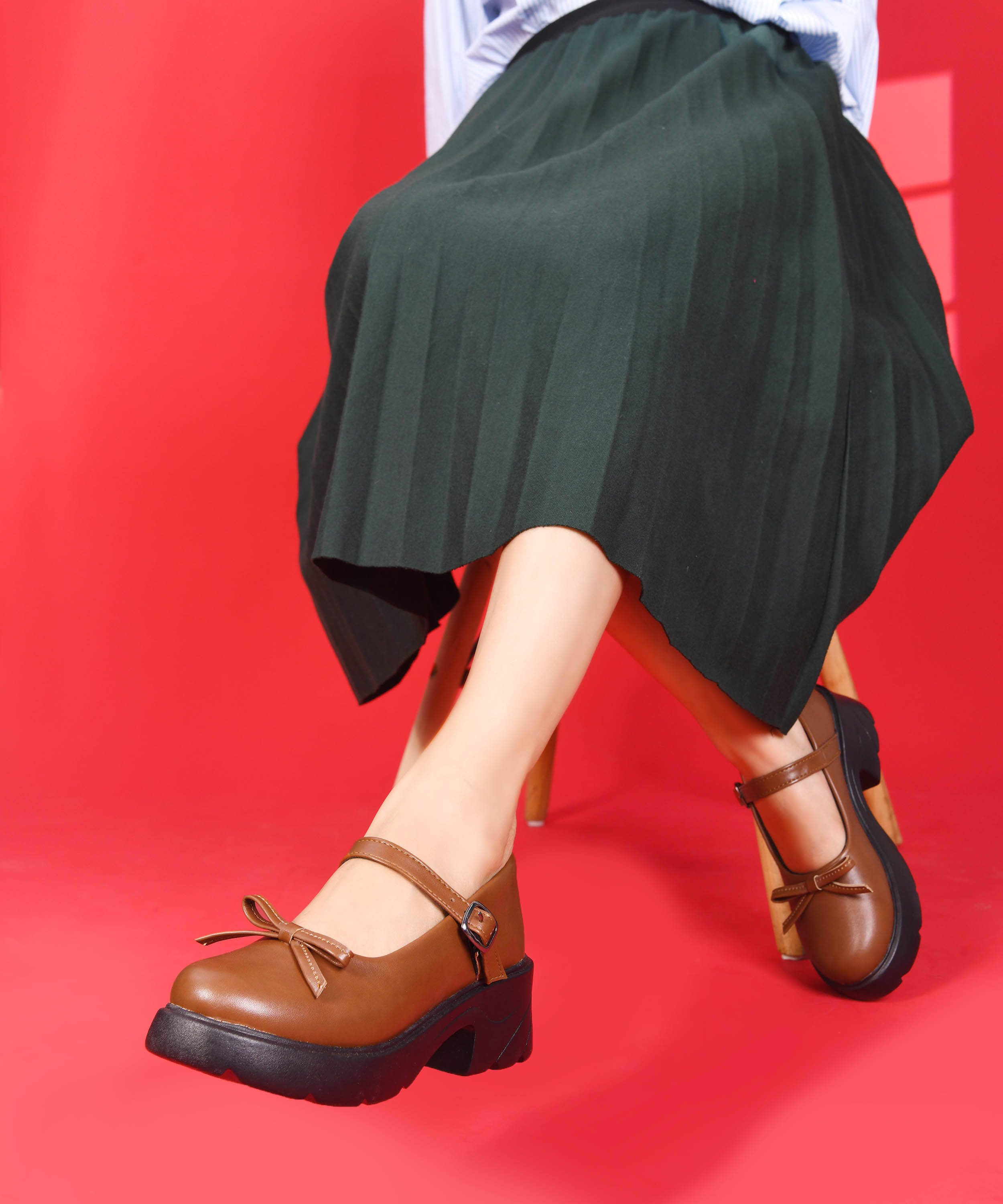 JM Looks Tan Women's Korean Shoes JM Looks Tan Women's Korean Shoes