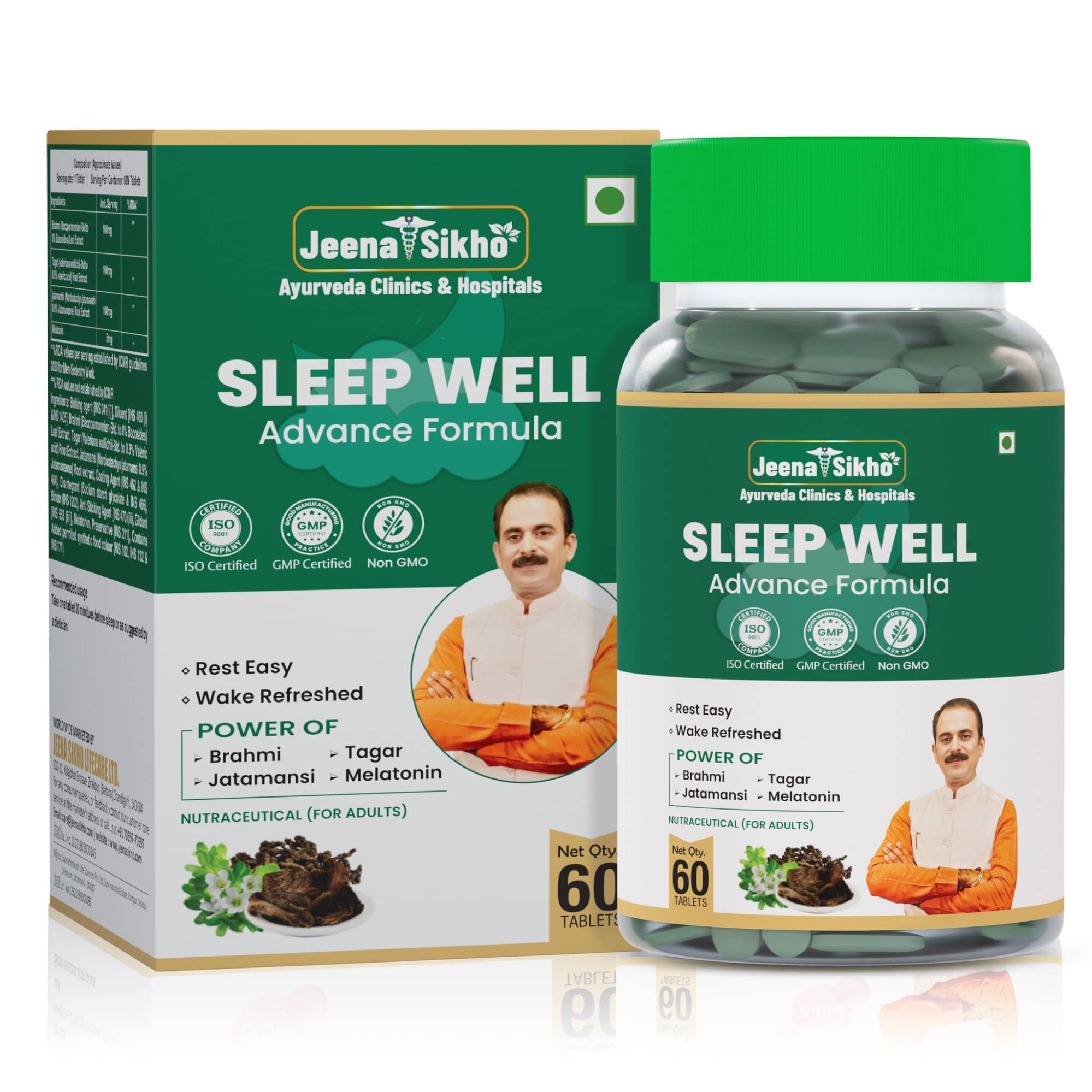 Jeena Sikho Sleep Well | Natural Ayurvedic Sleep Formula Helps Reduce Stress (60 Tablets) Jeena Sikho Sleep Well | Natural Ayurvedic Sleep Formula Helps Reduce Stress (60 Tablets)
