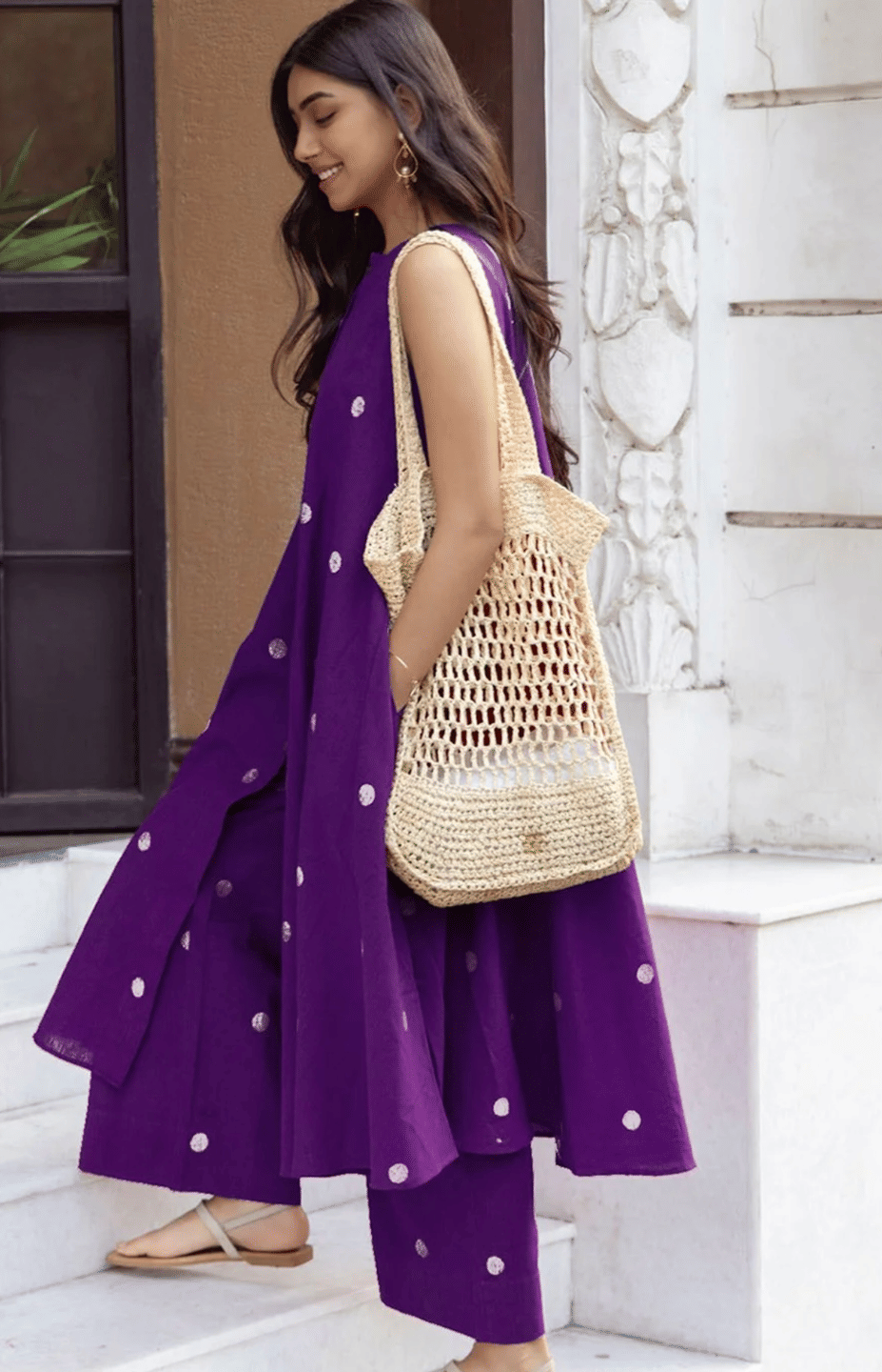 Jinal Creation Women Rayon Self Design Anarkali Kurti With Salwar ( Purple ) Jinal Creation Women Rayon Self Design Anarkali Kurti With Salwar ( Purple )