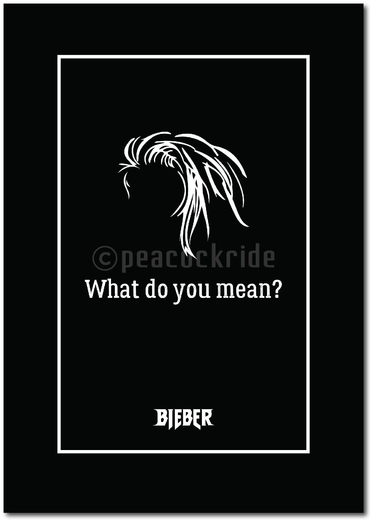     			Justin Bieber, What Do you mean? Wall Poster