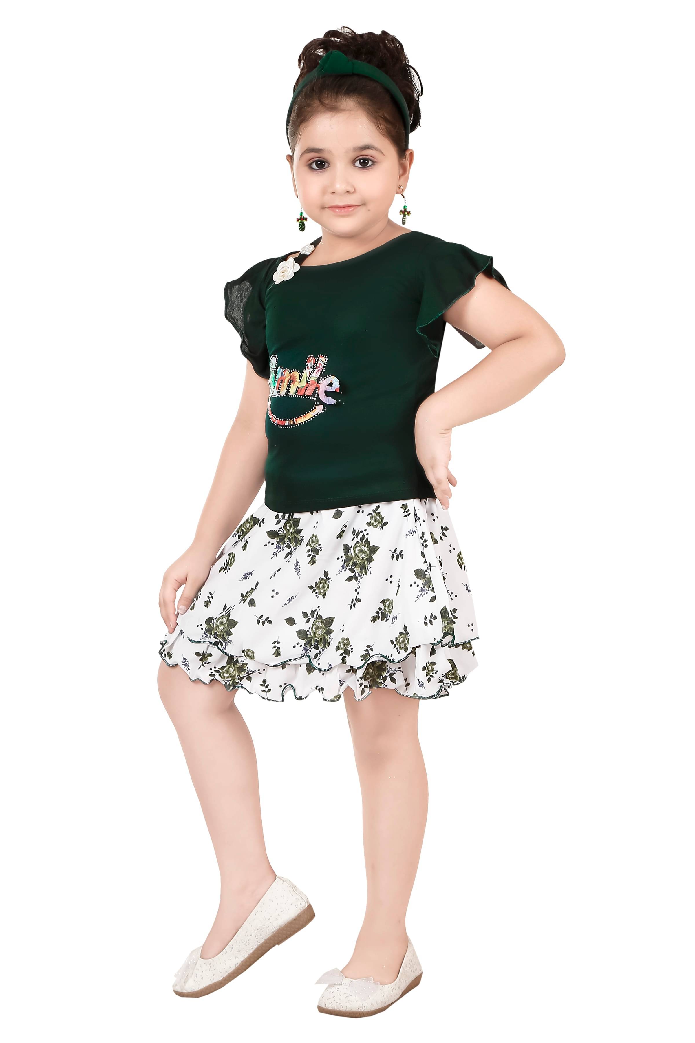 KJD Cotton Blend Dress For Baby Girls ( Pack of 1 , Green ) KJD Cotton Blend Dress For Baby Girls ( Pack of 1 , Green )