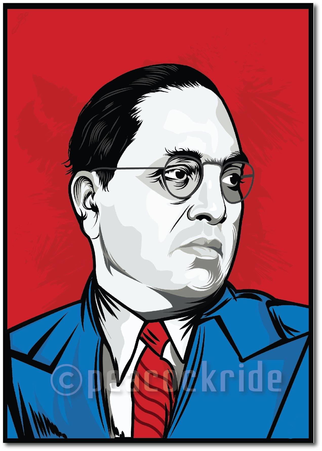     			"Legendary Ambedkar" Wall Poster