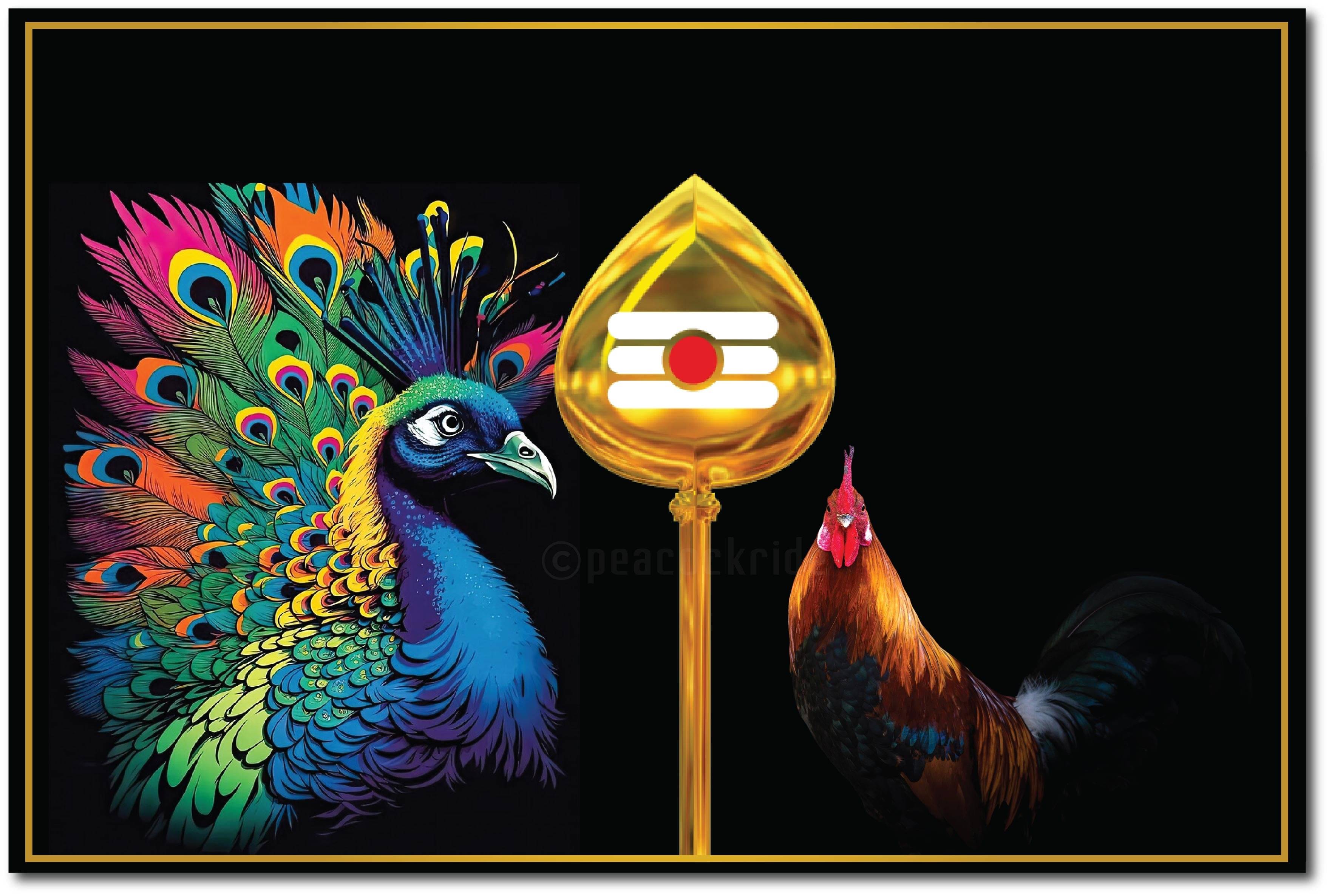     			Lord Kandhan I Vel Mayil Seval I Murugan I Wall Poster