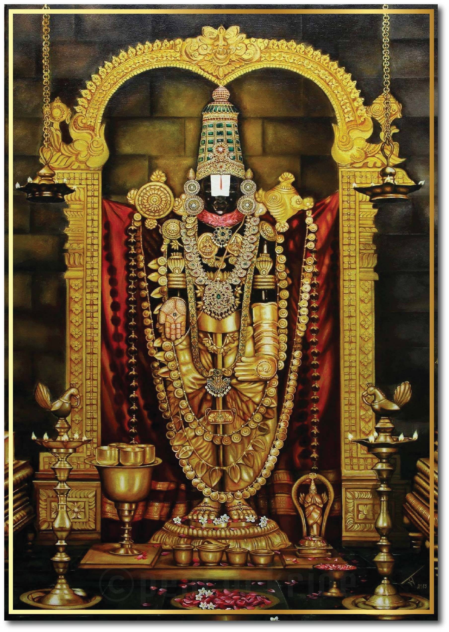     			Lord Venkateshwara I Lord Balaji I Lord Vishnu I Tirupati Venkateshwara I Wall Poster