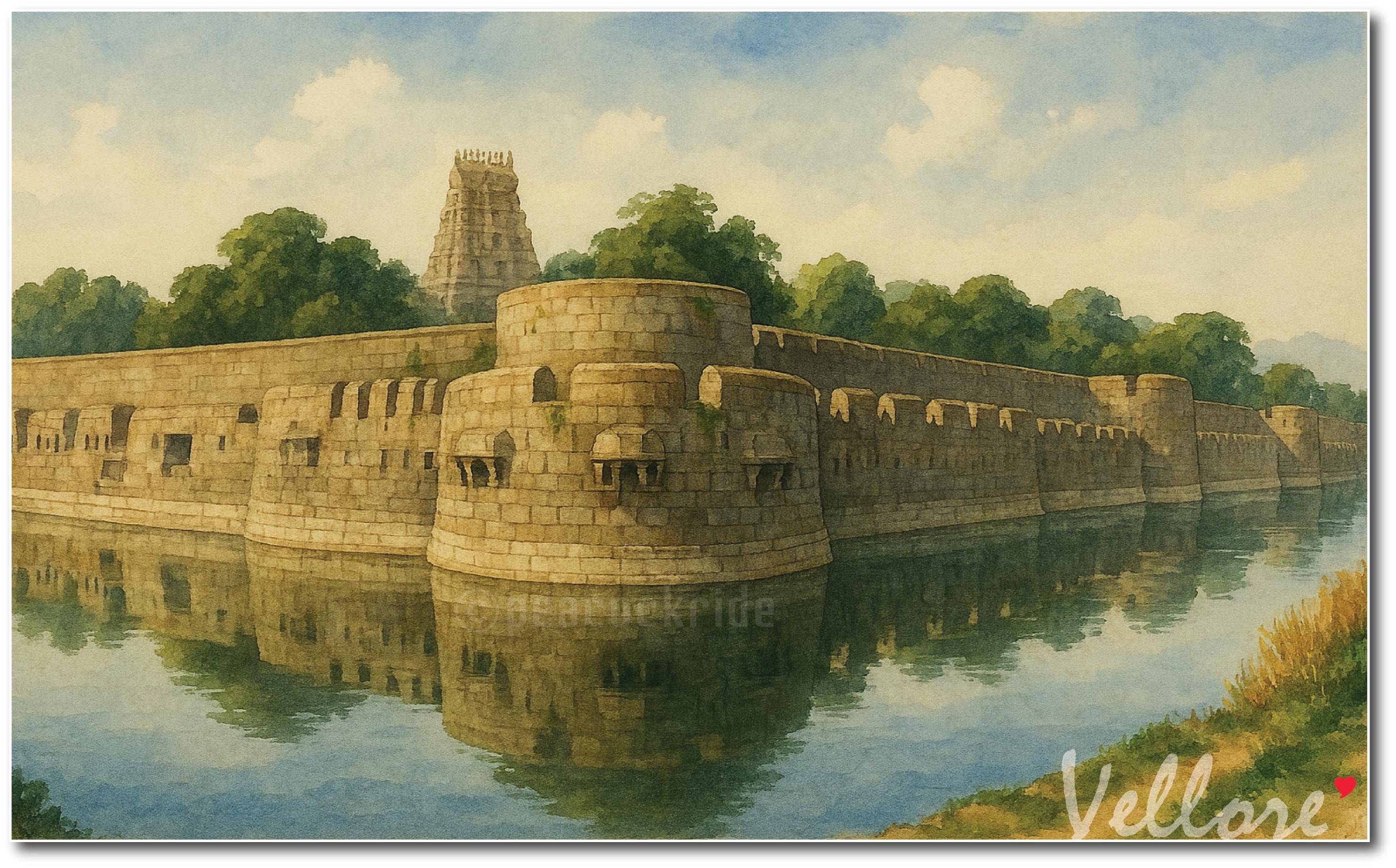    			Love Vellore I Vellore Fort I Jalakandeswarar Temple I Wall Poster