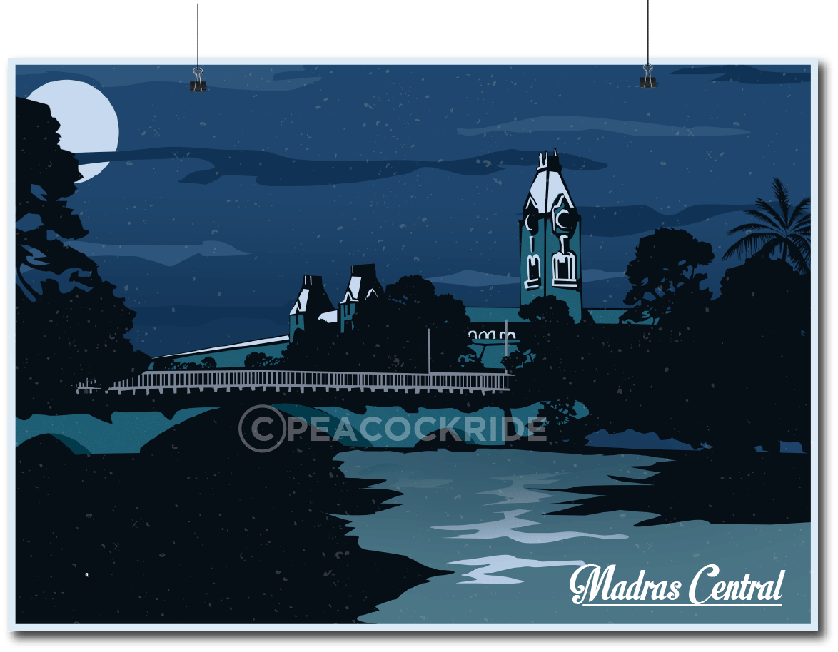     			Madras Central Vintage Art Wall Poster