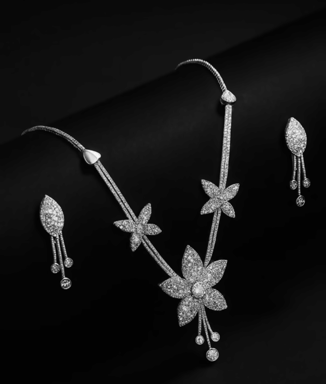     			Multiple Collection Silver Nickel Necklace Set ( Pack of 1 )