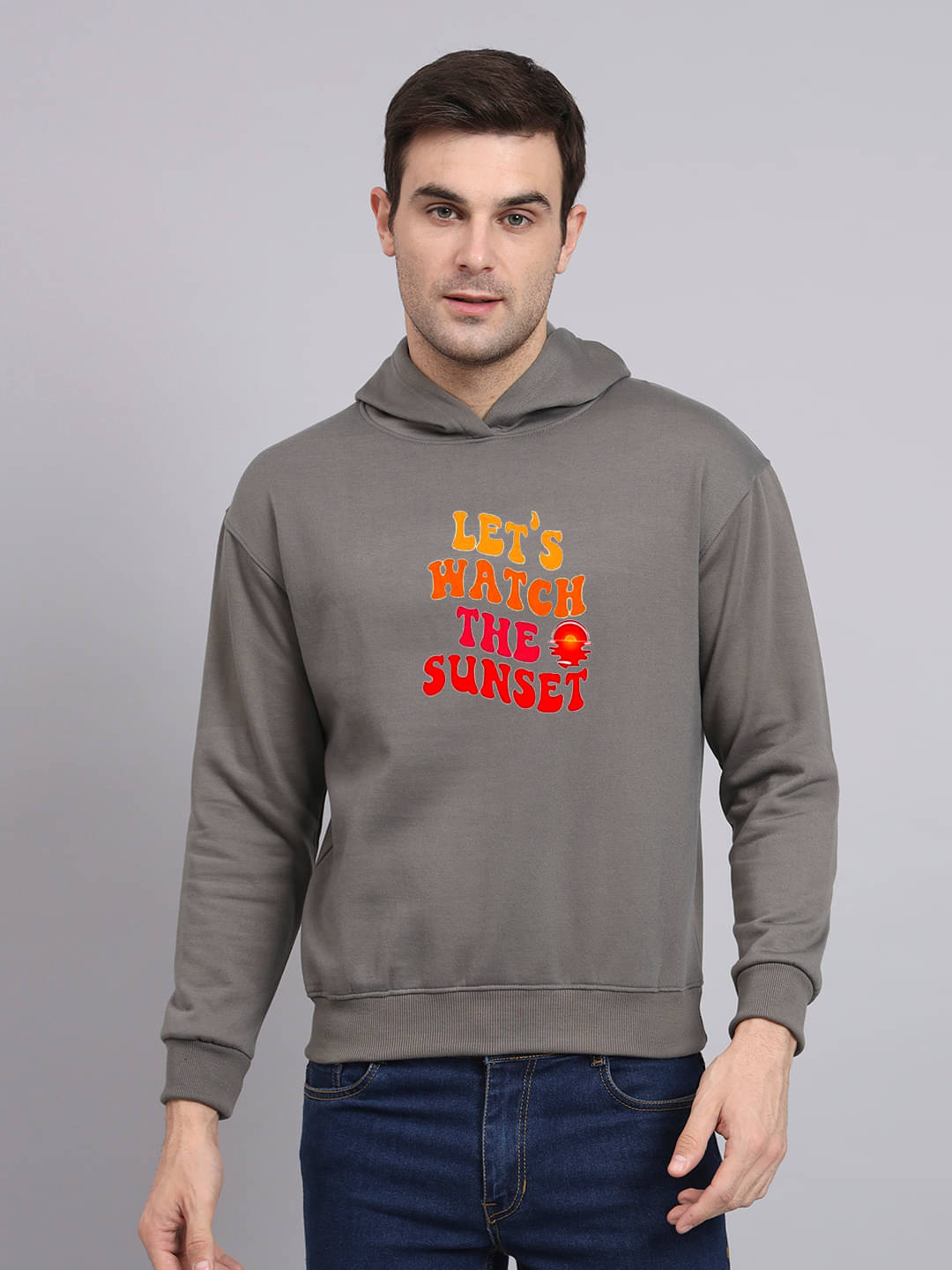 OBAAN Fleece Hooded Men's Sweatshirt - Dark Grey ( Pack of 1 ) OBAAN Fleece Hooded Men's Sweatshirt - Dark Grey ( Pack of 1 )