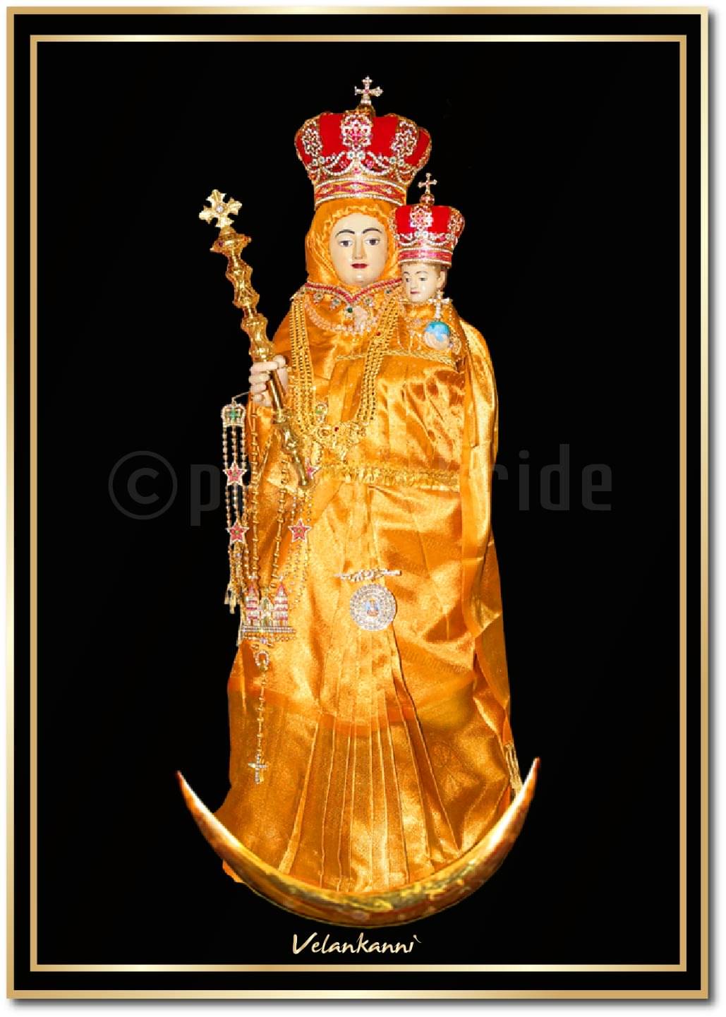     			Our Lady of Velankanni I Velankanni Matha I Jesus Christ I Wall Poster