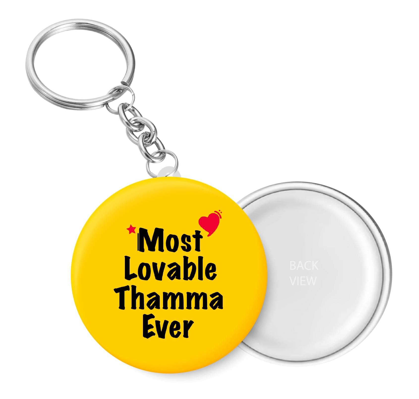     			PEACOCKRIDE Multicolour Plastic Keychain - Pack of 1