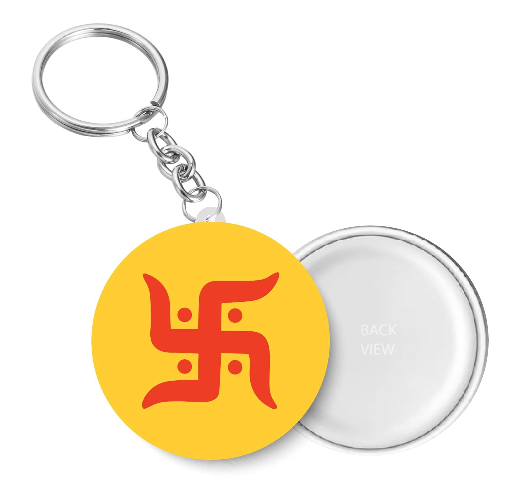     			PEACOCKRIDE Multicolour Plastic Keychain - Pack of 1