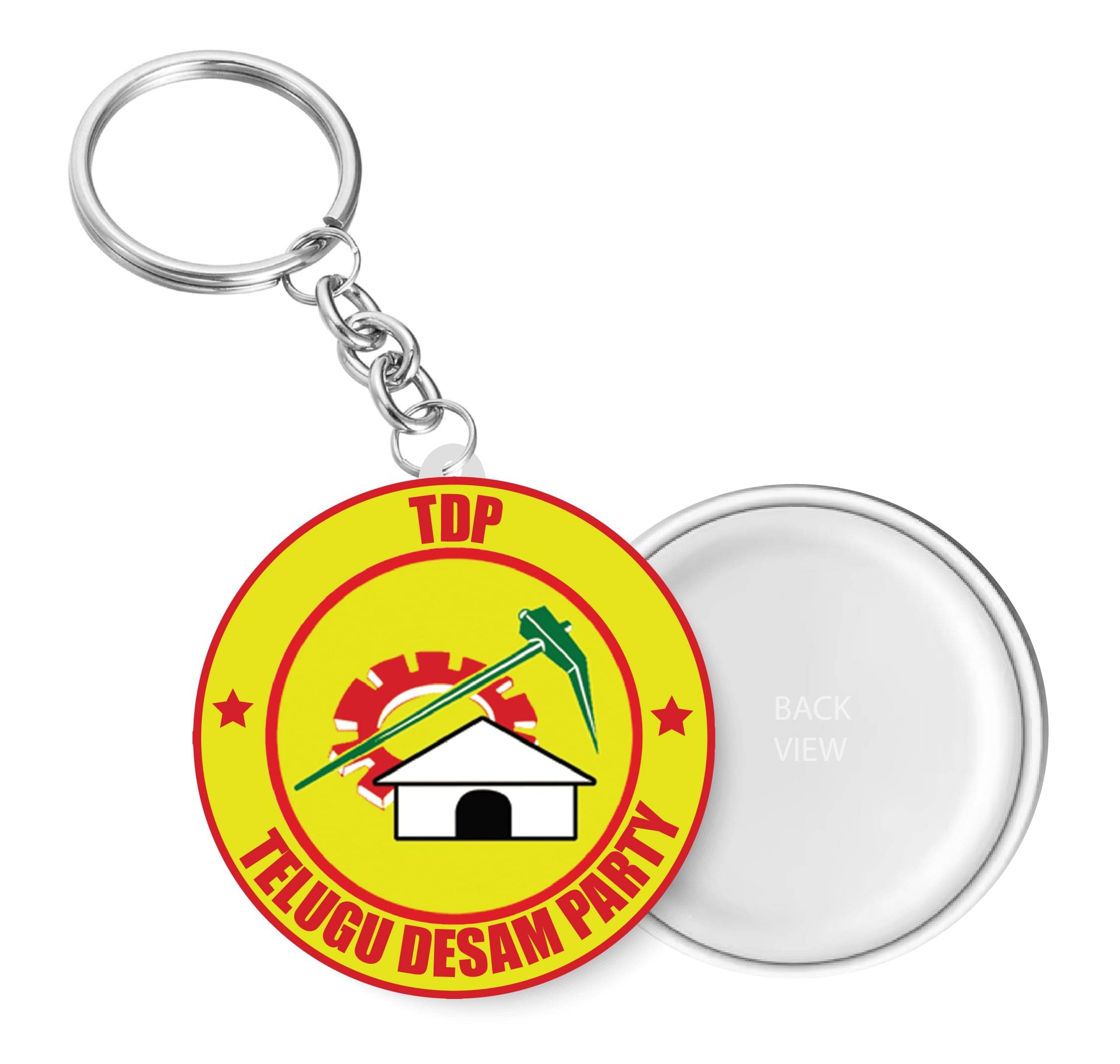     			PEACOCKRIDE Multicolour Plastic Keychain - Pack of 1