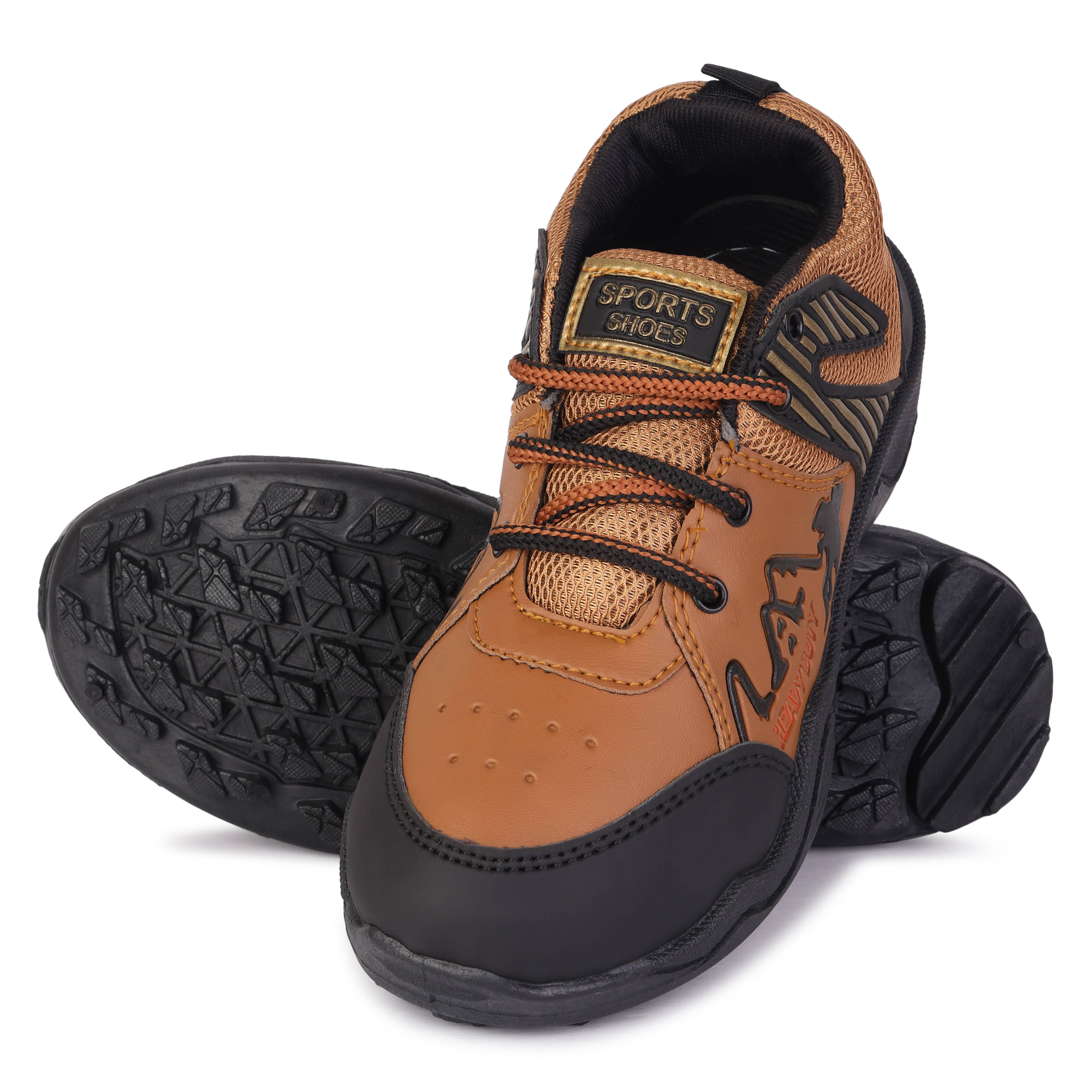 PENNEN Brown Men's Sports Running Shoes PENNEN Brown Men's Sports Running Shoes