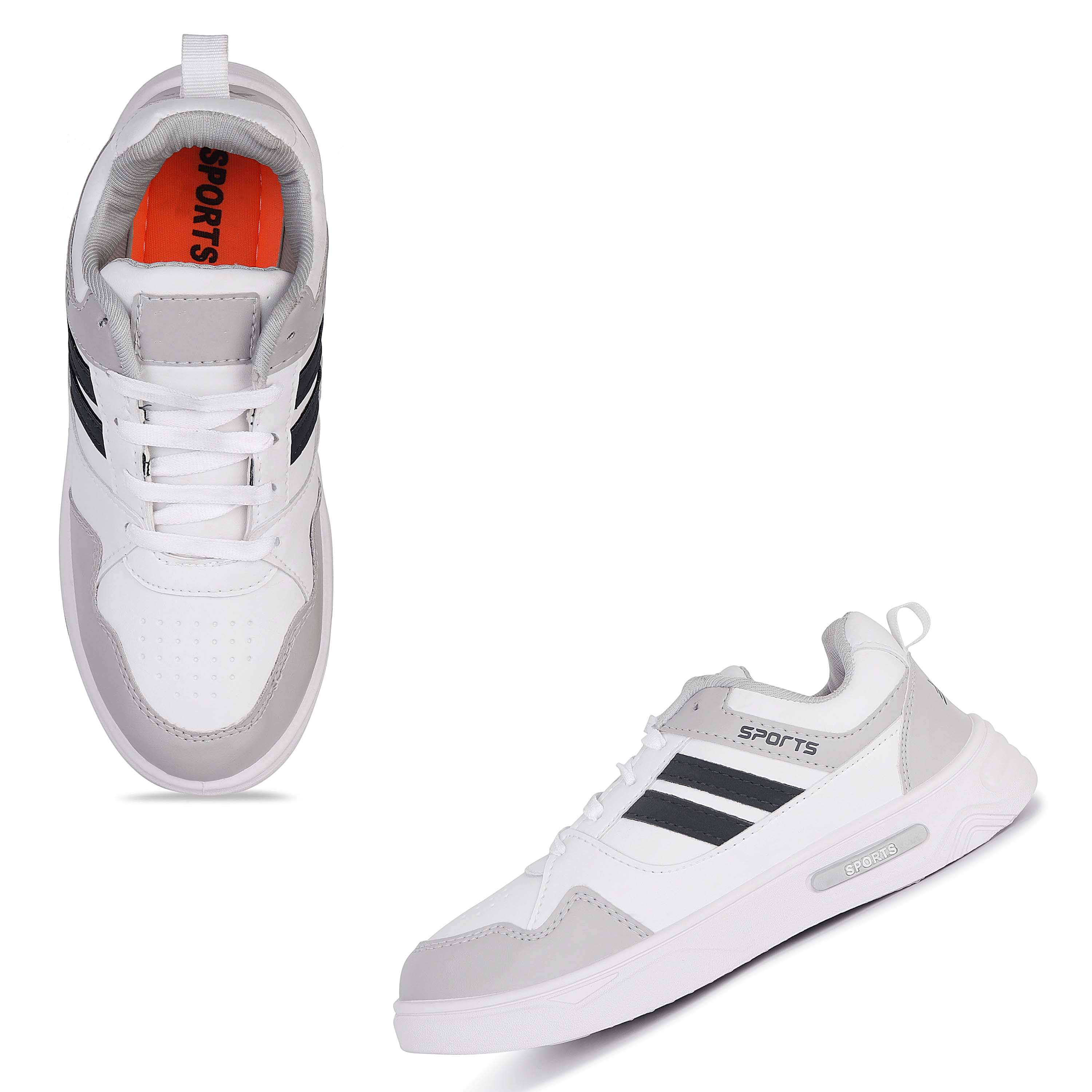 PENNEN White Men's Sports Running Shoes PENNEN White Men's Sports Running Shoes