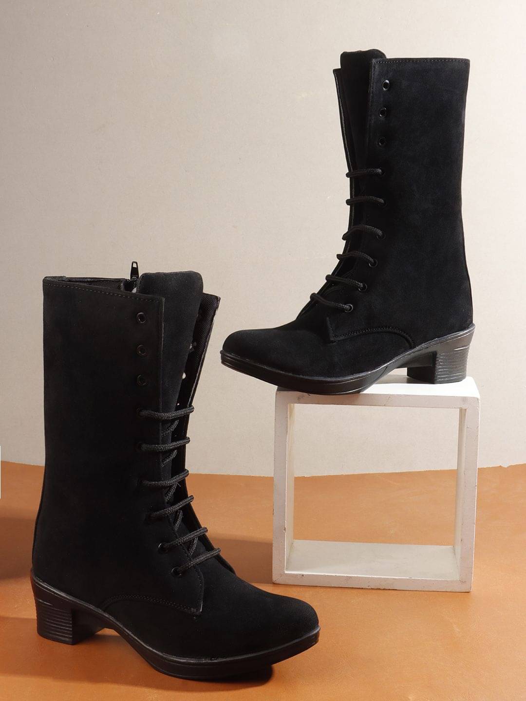 PLANET WALK Black Women's Ankle Length Boots PLANET WALK Black Women's Ankle Length Boots