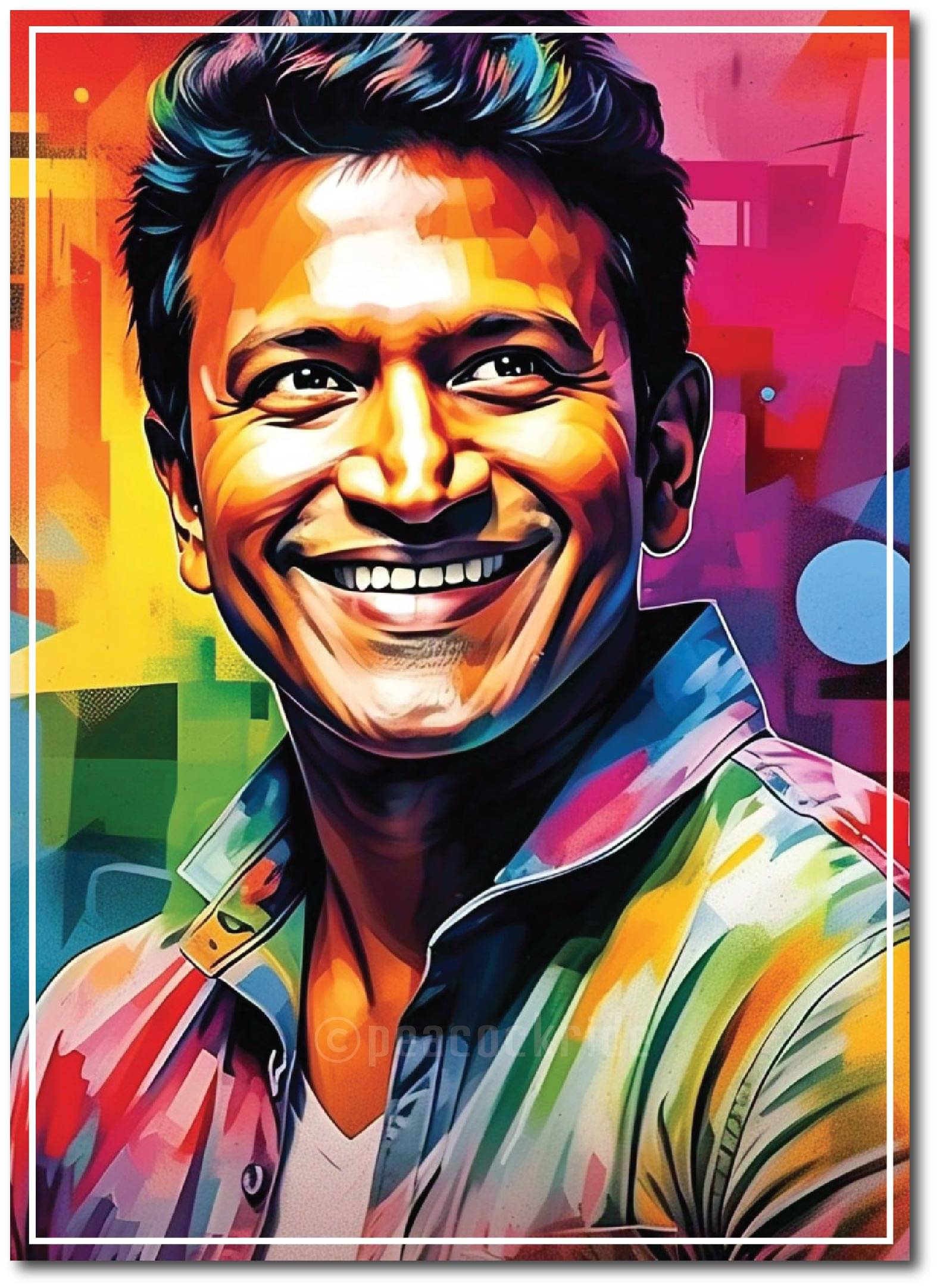     			Puneeth Rajkumar I Appu I Kannada Cinema I Wall Poster