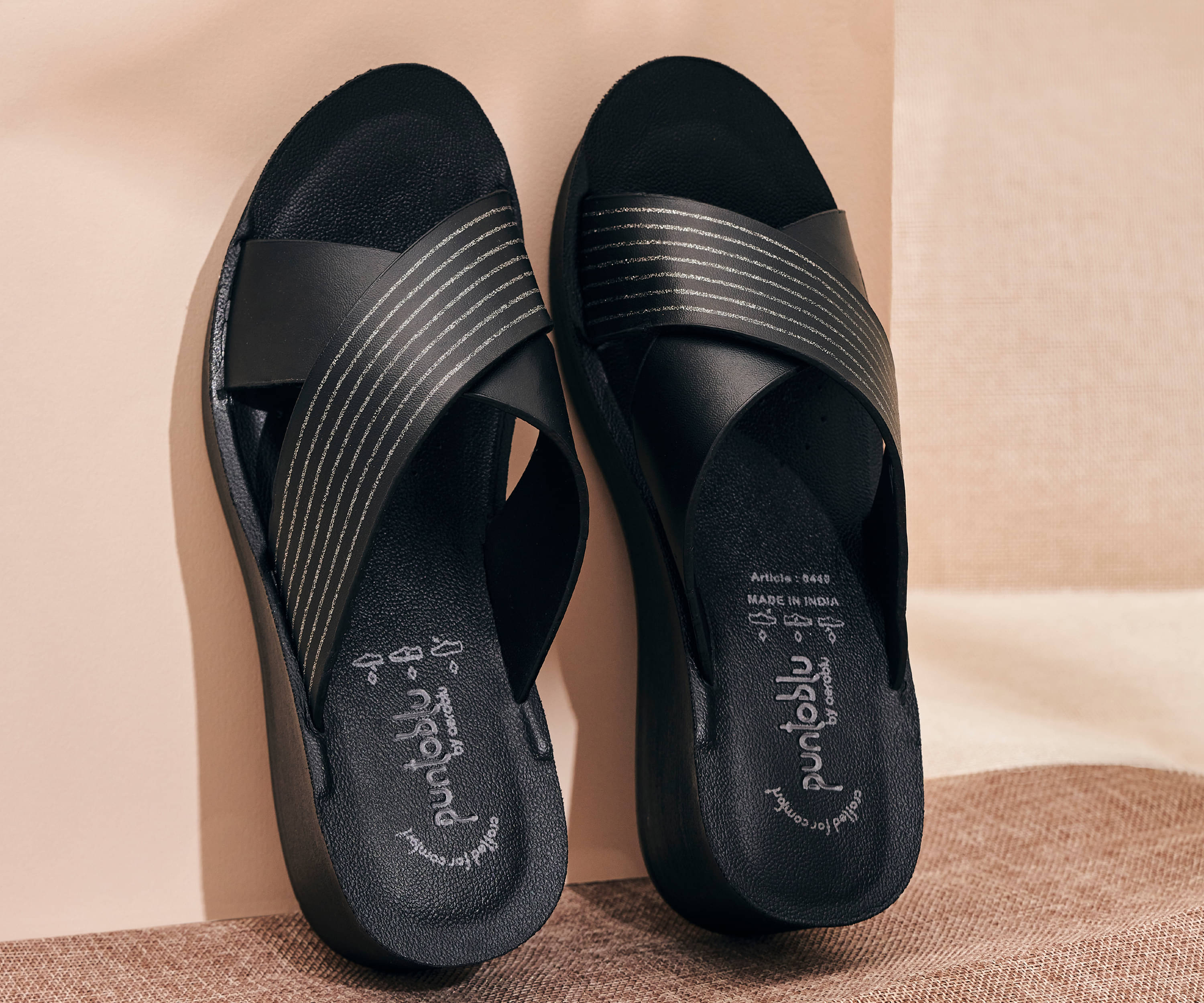     			Puntoblu Black Women's Slip On Heels