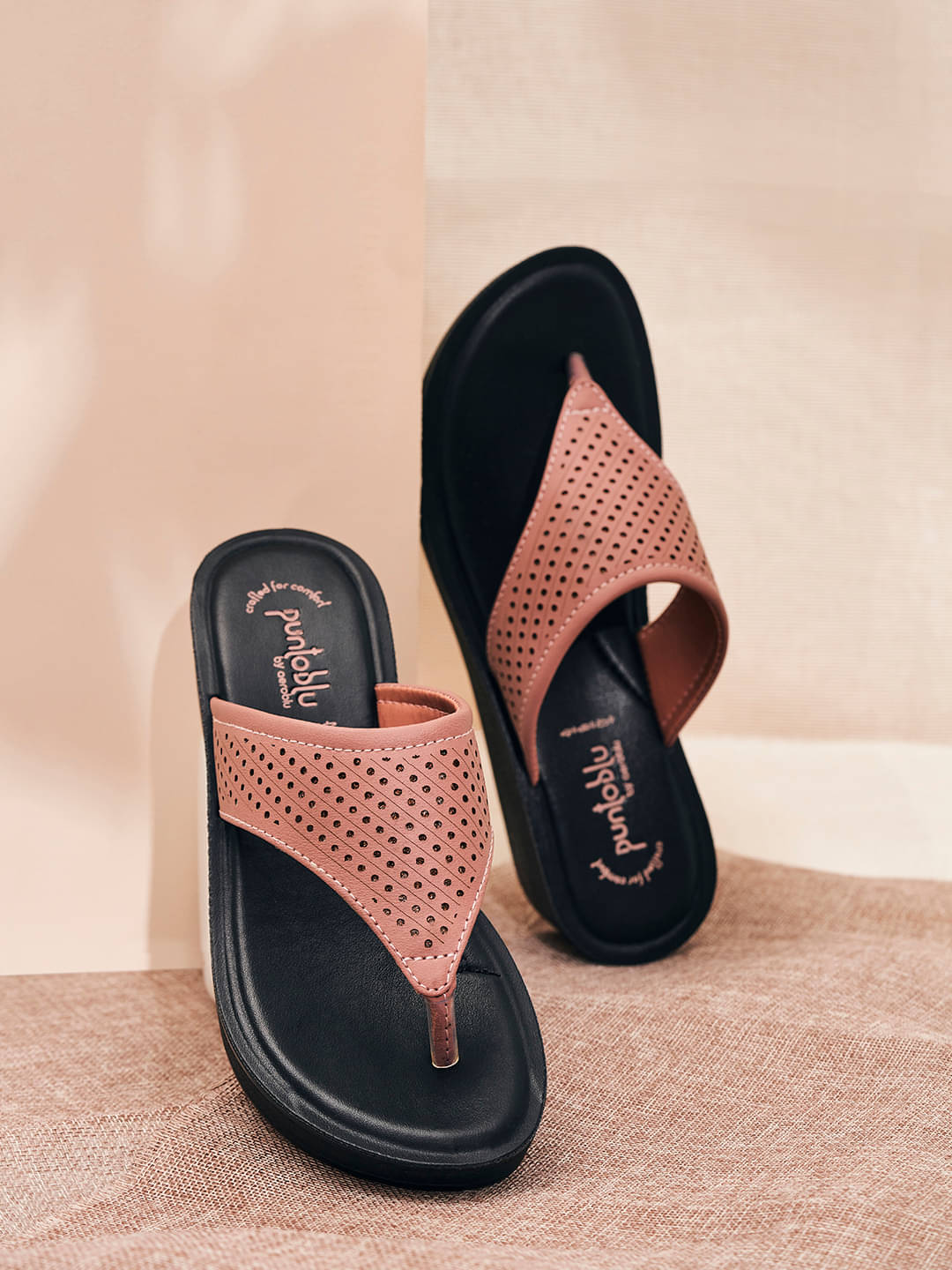Puntoblu Pink Women's Slip On Heels Puntoblu Pink Women's Slip On Heels
