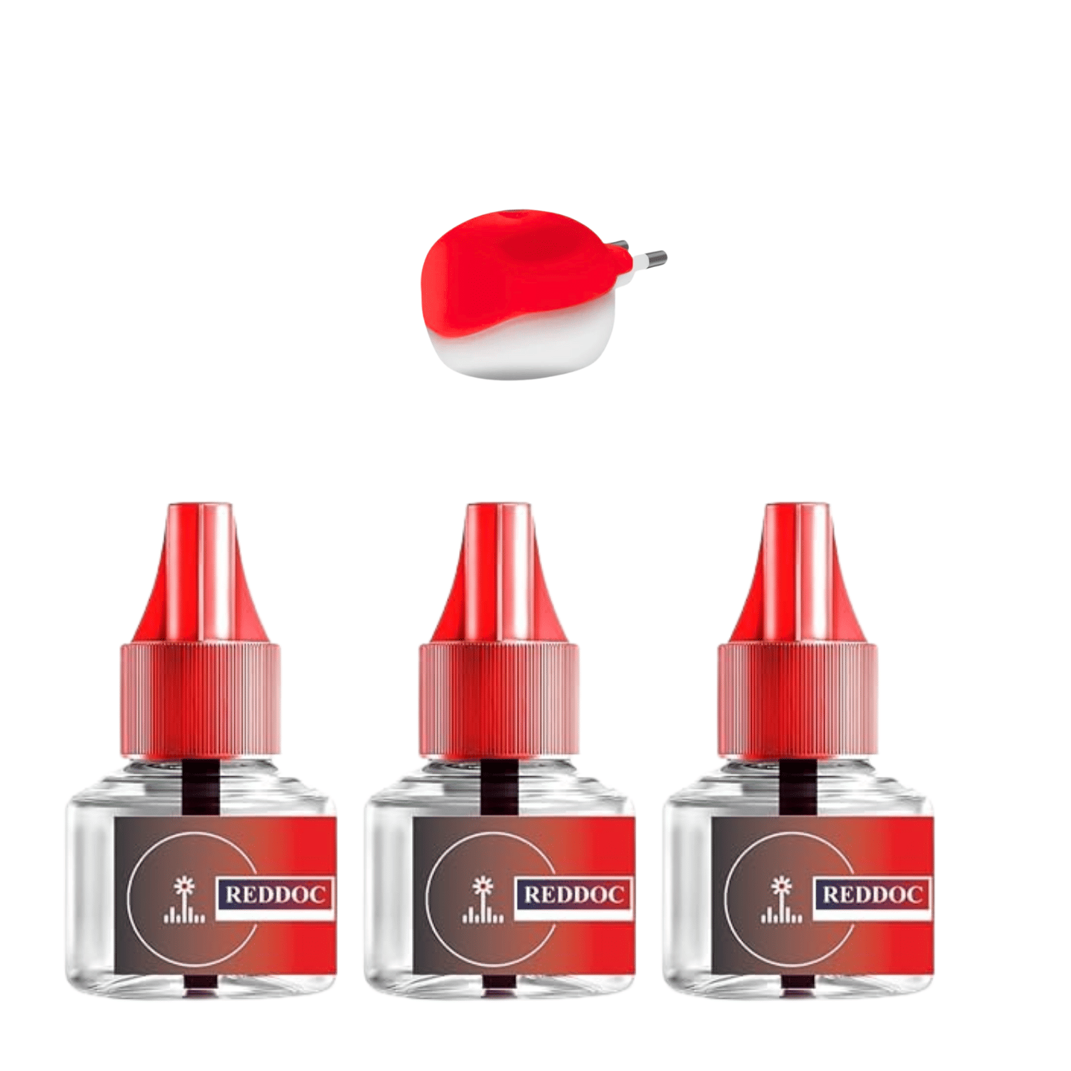     			REDDOC Herbal Mosquito Repellent Refill –Natural Protection Against Dengue & Mosquitoes | Mosquito Repellent & Killer RED (PACK OF 10)+M