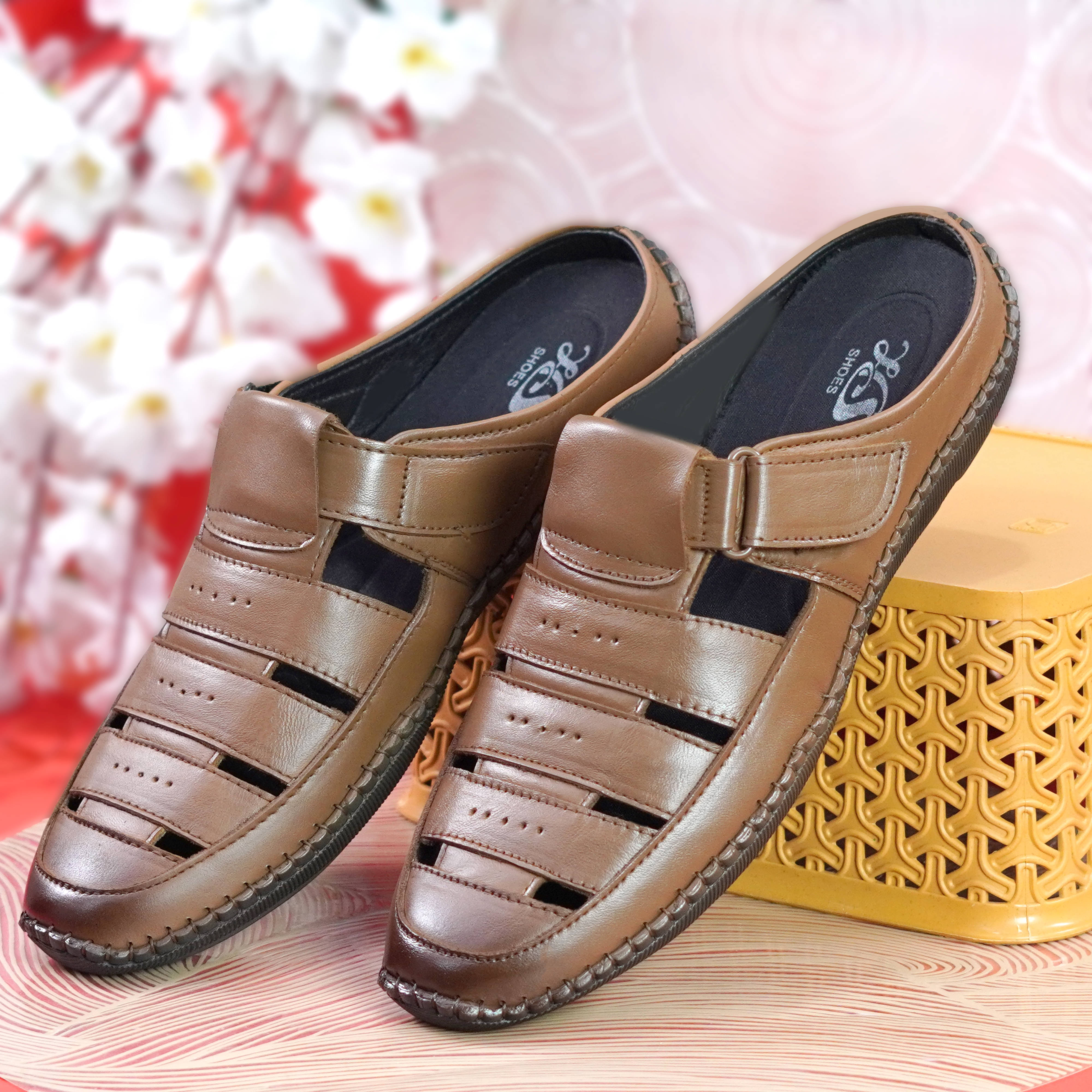 RU SHOES - Brown Men's Sandals RU SHOES - Brown Men's Sandals
