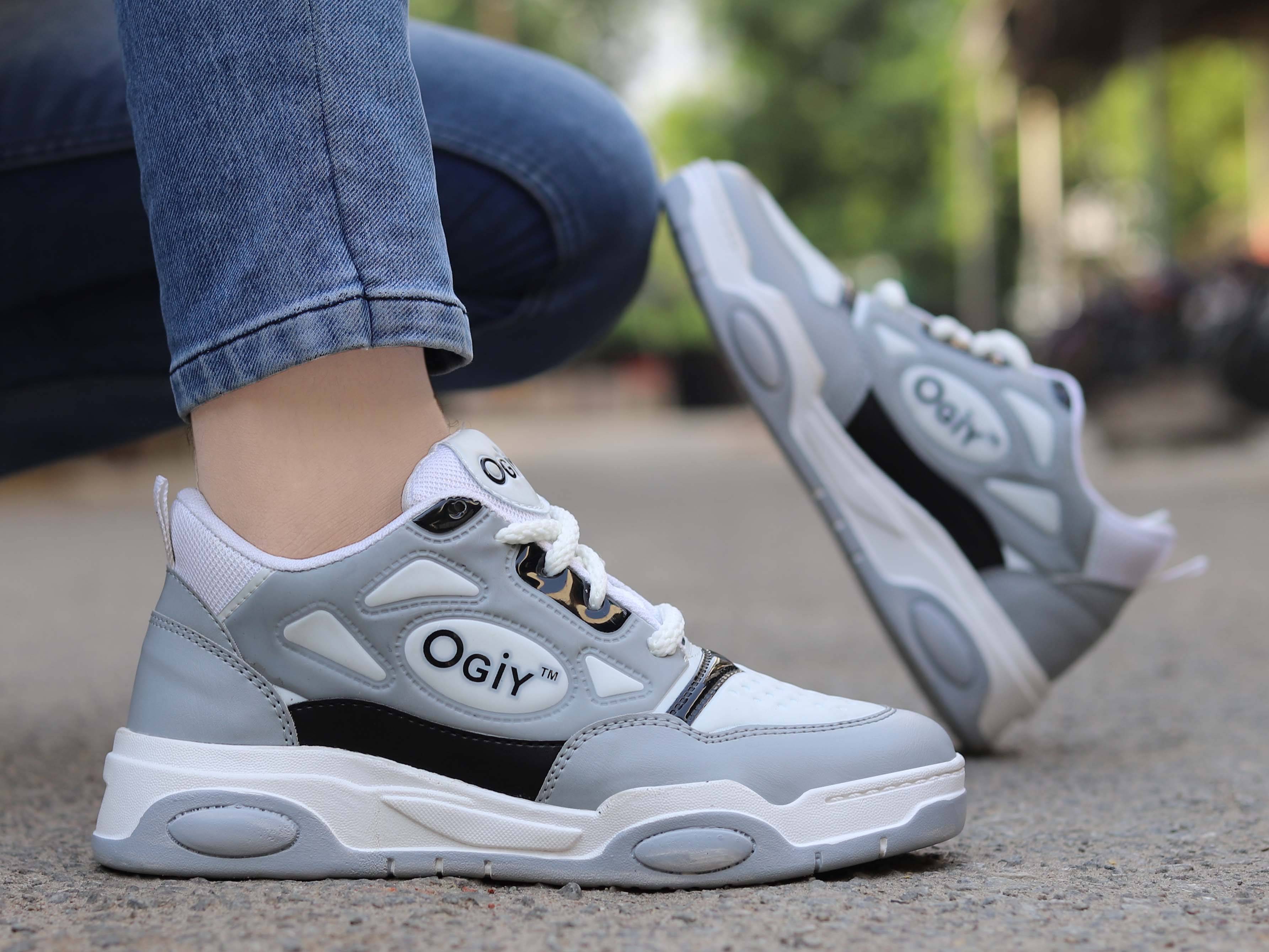     			RU SHOES Sneakers For Men Gray Men's Sports Running Shoes