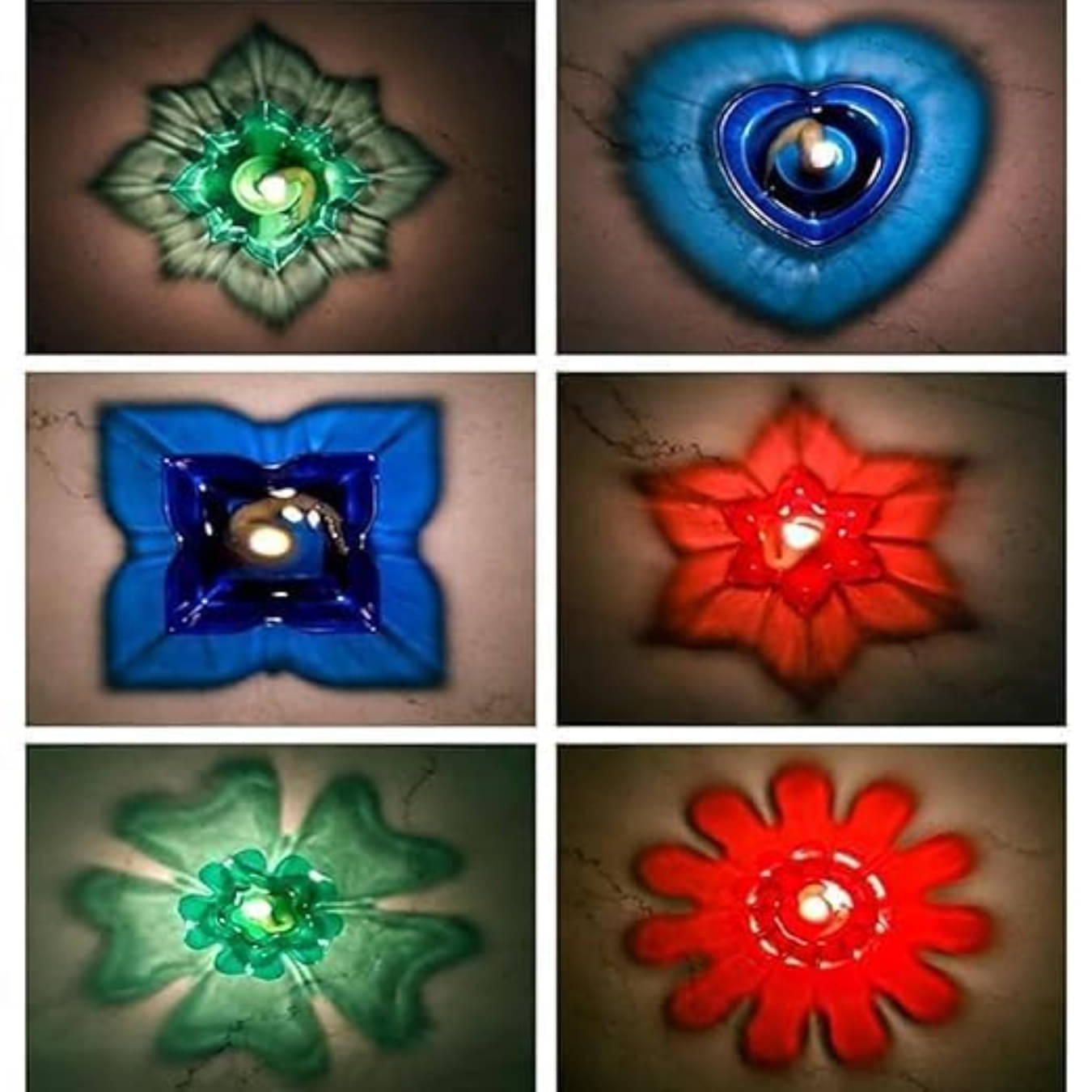     			Radhe Creation Acrylic Diwali Diya - Pack of 12