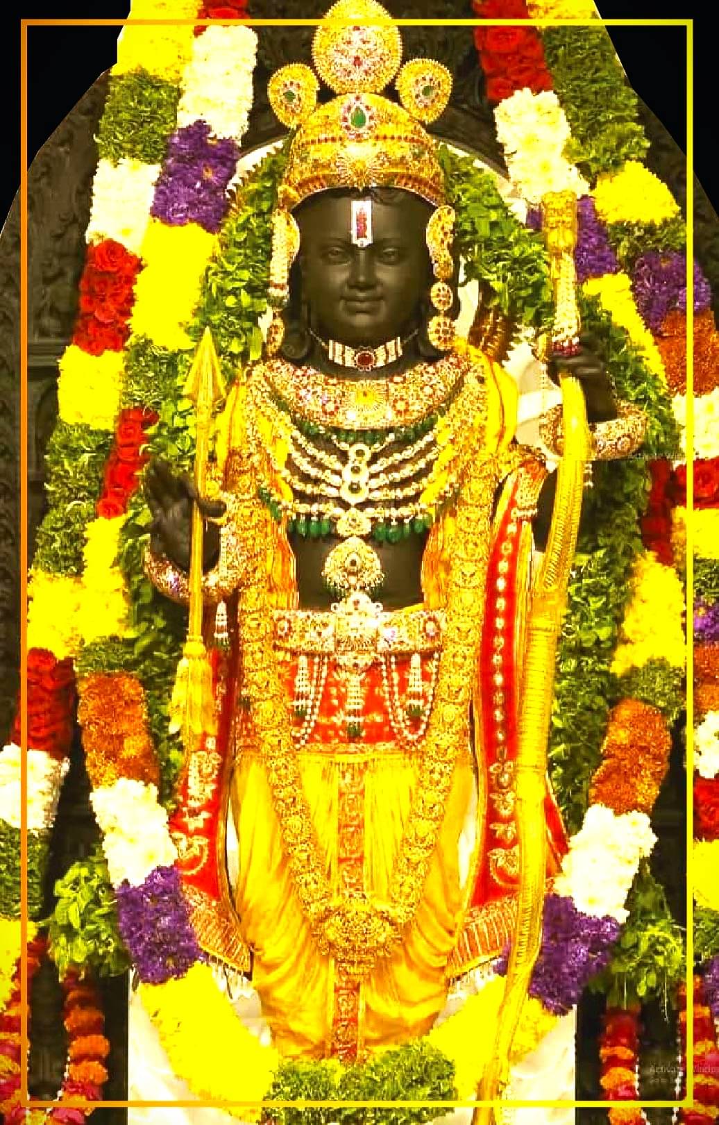     			Ram Mandir Pran Prathistha I Ram Lalla Virajman I Ayodhya Ram Mandir I Jai Shree Ram Wall Poster