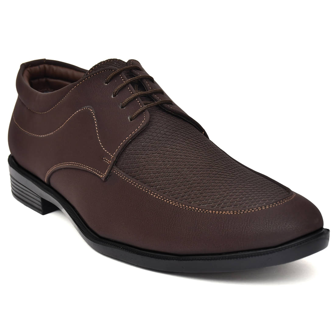     			Rimezs Brown Men's Derby Formal Shoes