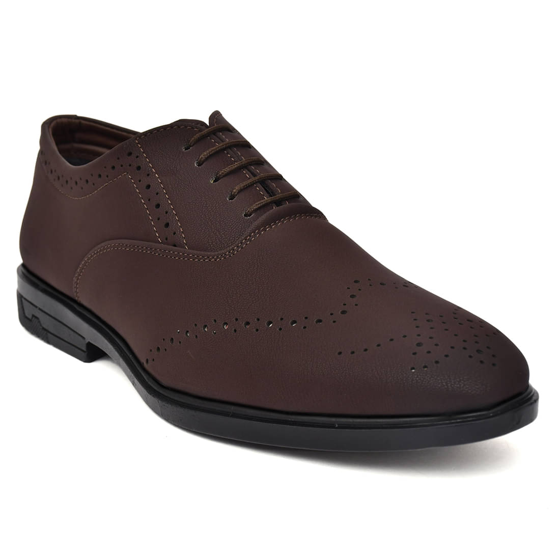     			Rimezs Brown Men's Derby Formal Shoes