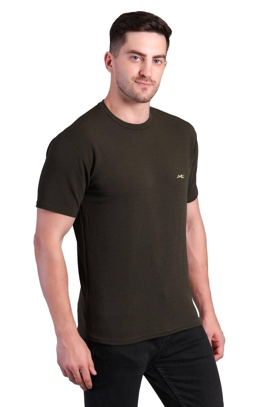 SHOPNETIC ONLINE PRIVATE LIMITED Men Cotton Blend Regular Fit Solid T-Shirt ( Black ) SHOPNETIC ONLINE PRIVATE LIMITED Men Cotton Blend Regular Fit Solid T-Shirt ( Black )