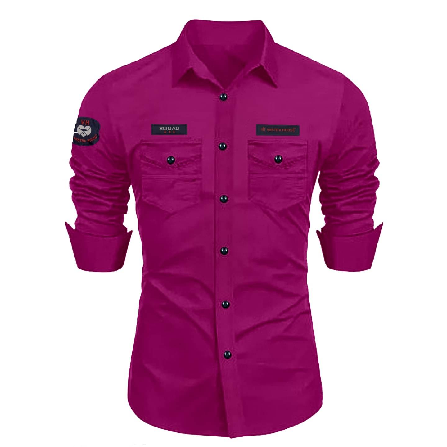 SHREE VASTRA HOUSE Cotton Regular Fit Full Sleeves Men's Formal Shirt - Pink ( Pack of 1 ) SHREE VASTRA HOUSE Cotton Regular Fit Full Sleeves Men's Formal Shirt - Pink ( Pack of 1 )