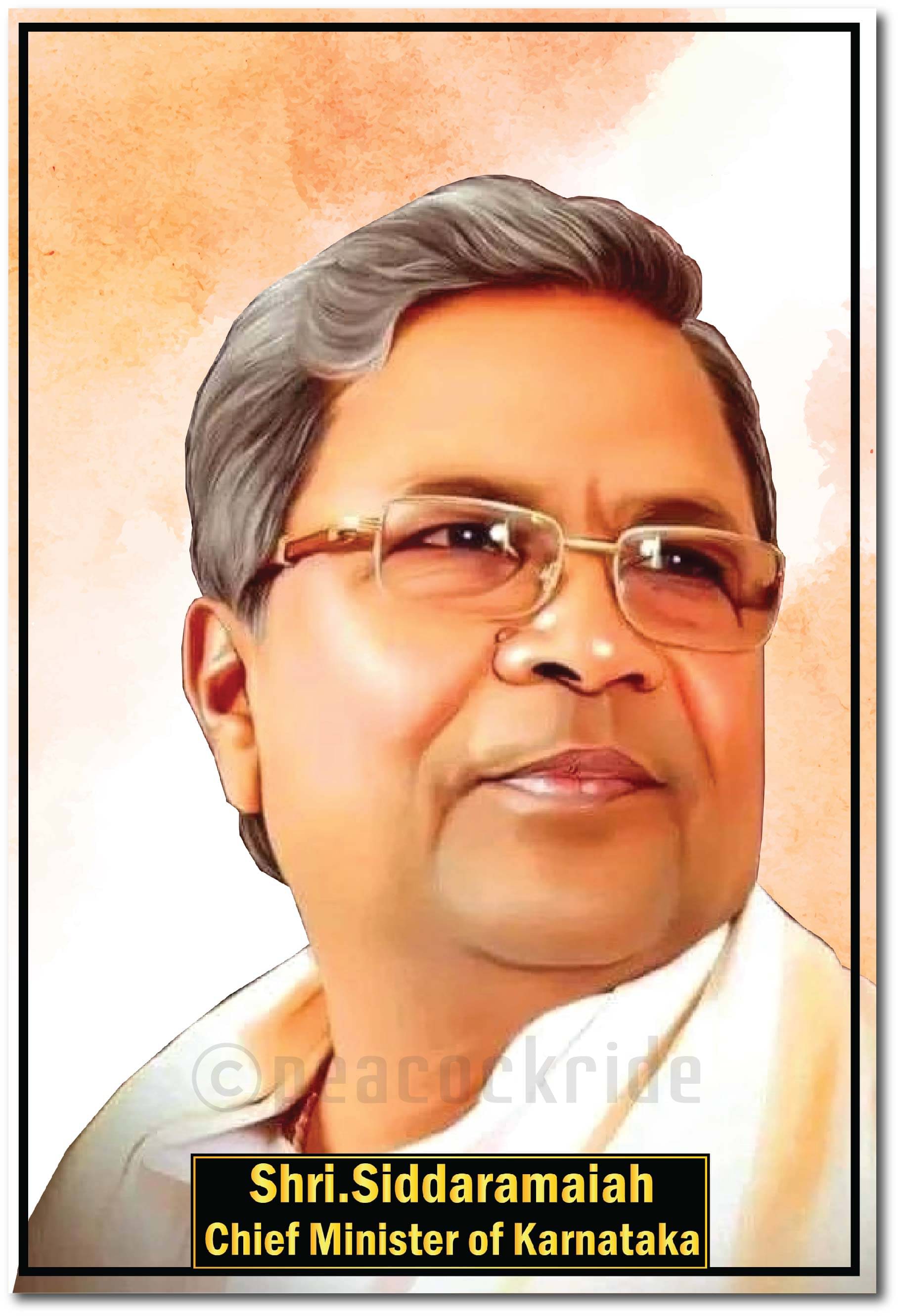     			Siddaramaiah I Indian National Congress I INC I Karnataka I Wall Poste