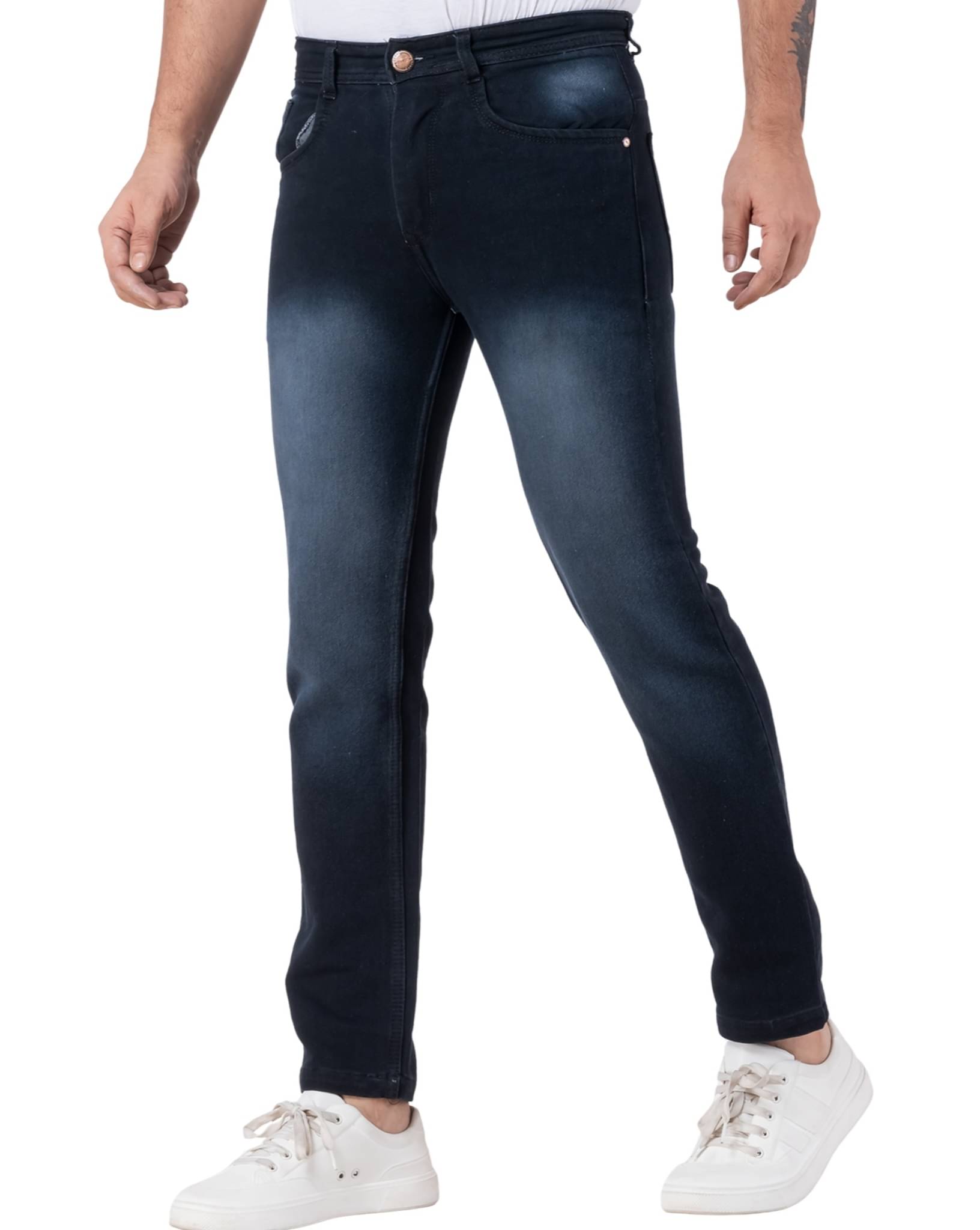 Sindon Regular Fit Faded Men's Jeans - Dark Grey ( Pack of 1 ) Sindon Regular Fit Faded Men's Jeans - Dark Grey ( Pack of 1 )
