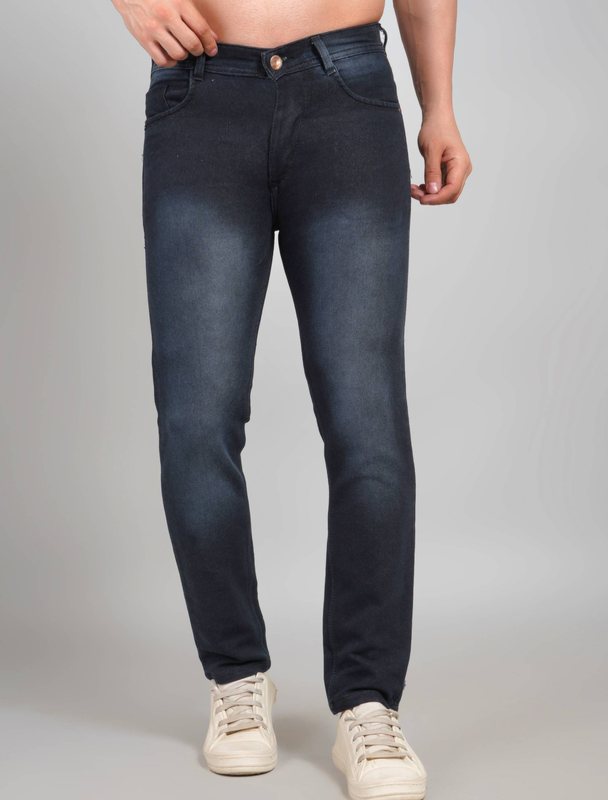     			Sindon Slim Fit Faded Men's Jeans - Dark Grey ( Pack of 1 )